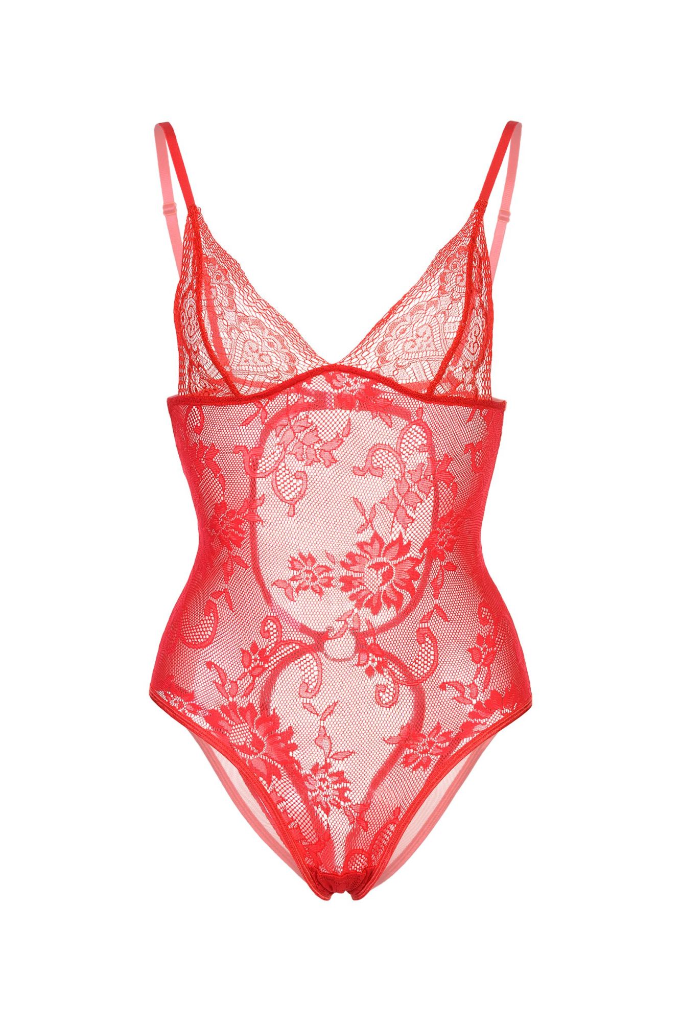 Эротическое боди candy girl c интимным доступом, красное, os в Сочи