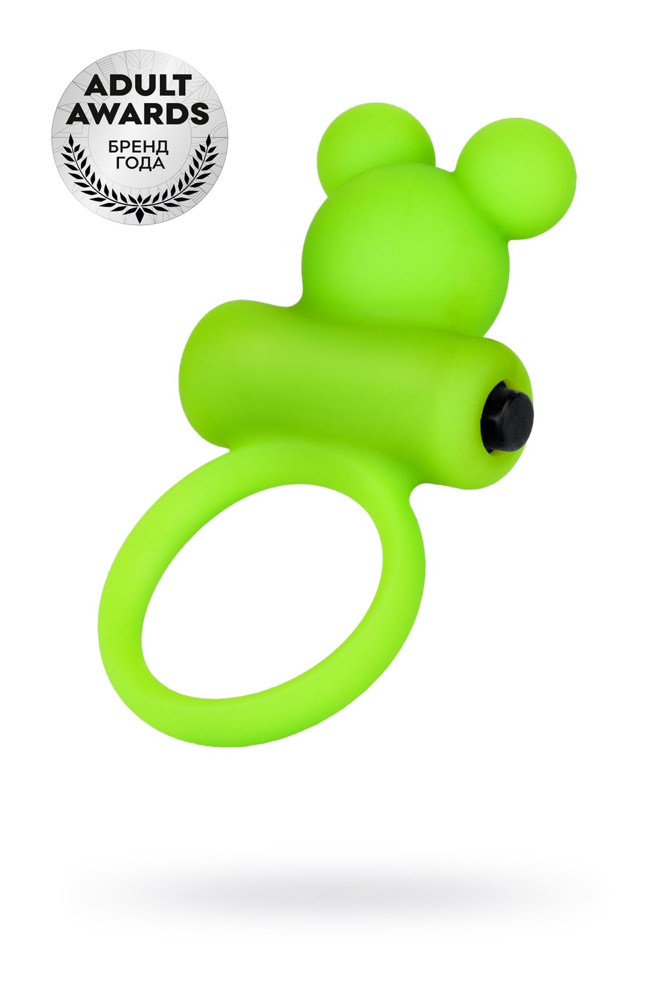 виброкольцо на пенис a-toys by toyfa chio, силикон, зеленое, 8,1 см, ø 3,1 см в Сочи