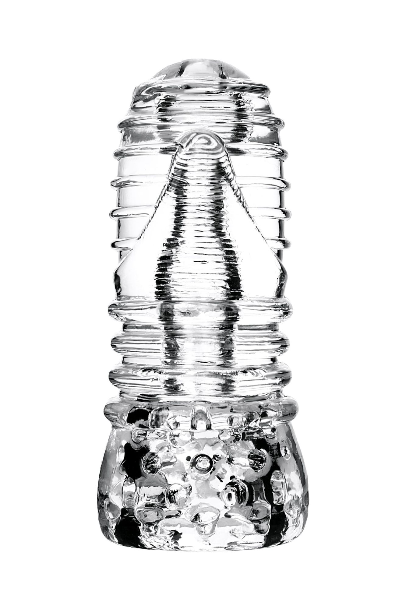 мастурбатор нереалистичный lingam by toyfa savitri, tpe, прозрачный, 14 см в Сочи