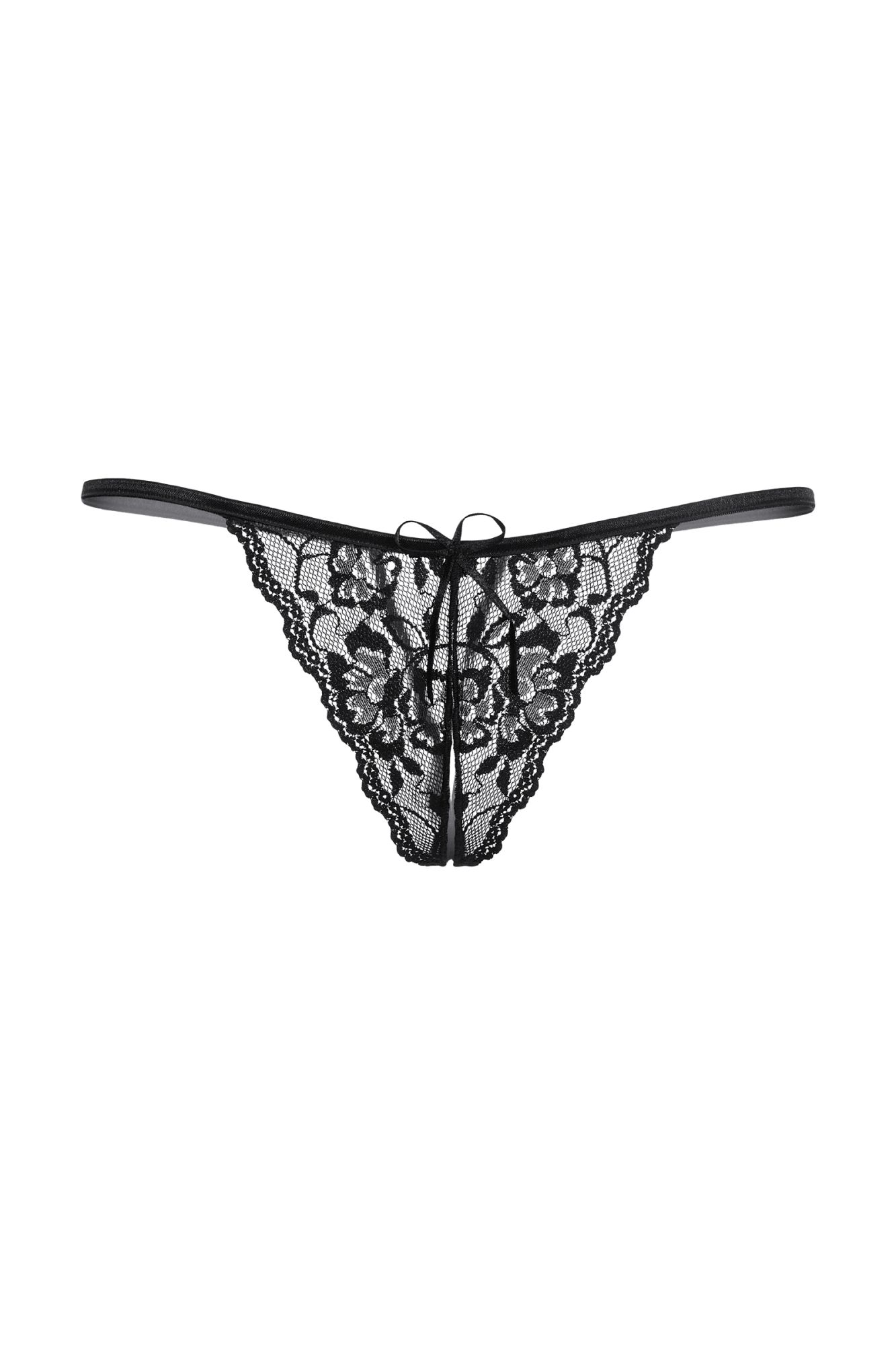 Эротическое стринги открытые кружевные softline collection, черный, s/l в Сочи