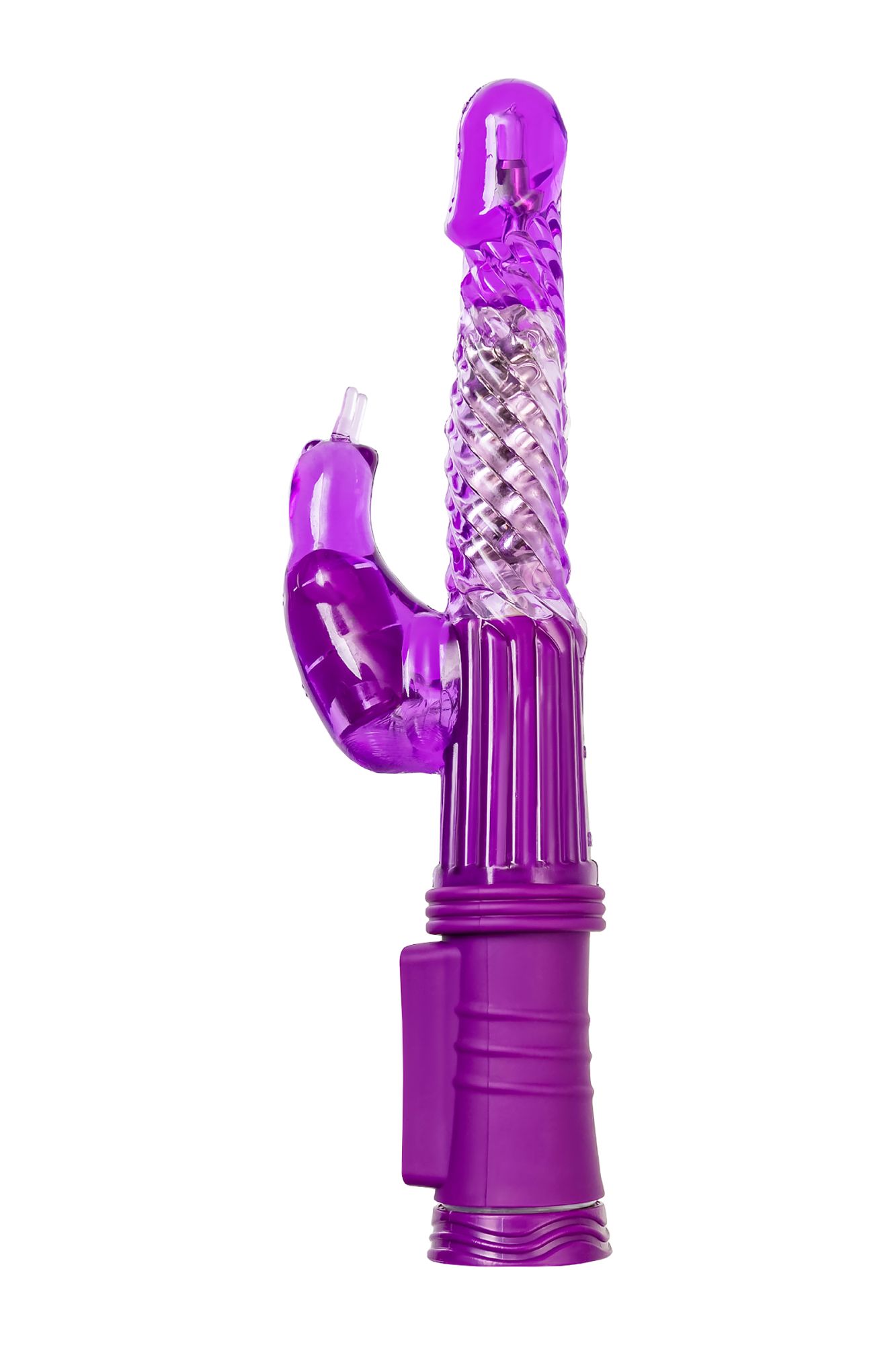 вибратор с клиторальным стимулятором toyfa a-toys high-tech fantasy, tpr, фиолетовый, 24 см в Сочи