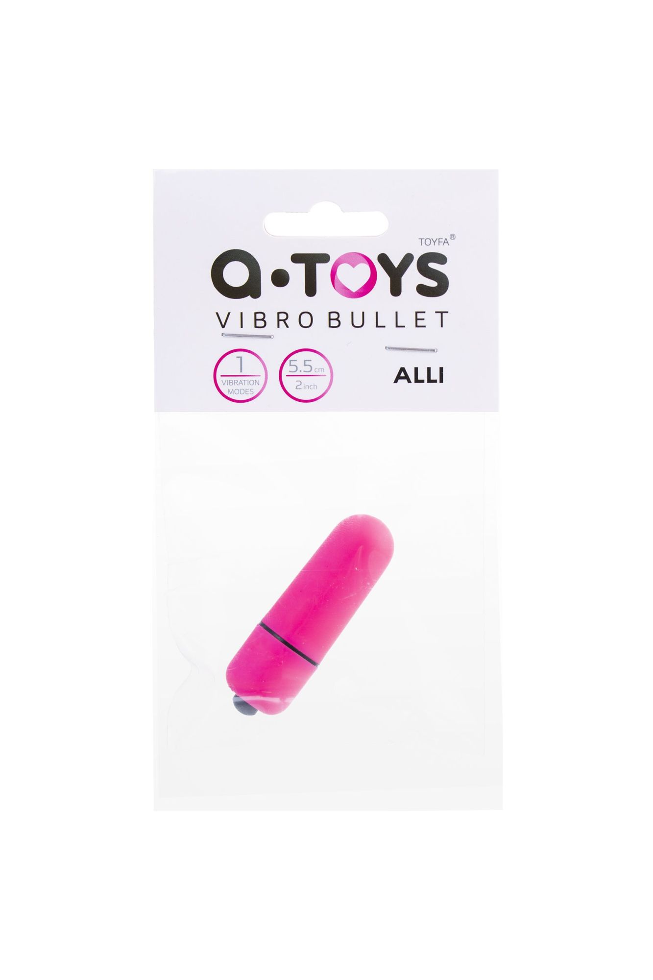 вибропуля a-toys alli abs пластик, розовый в Сочи