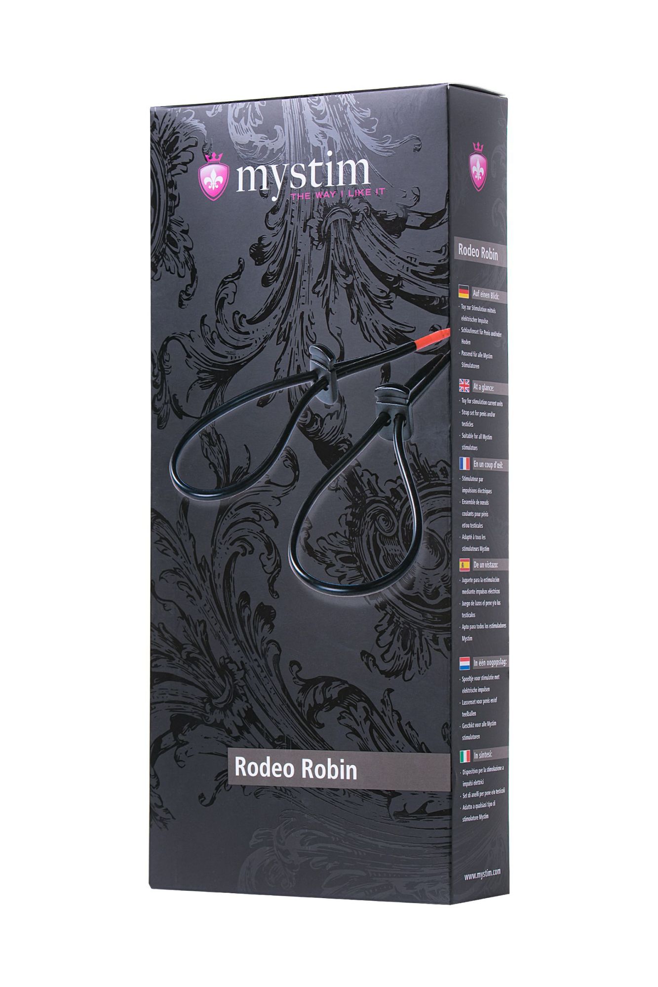 лассо для пениса mystim rodeo robin, электростимуляция, силикон, черный, 42см в Сочи
