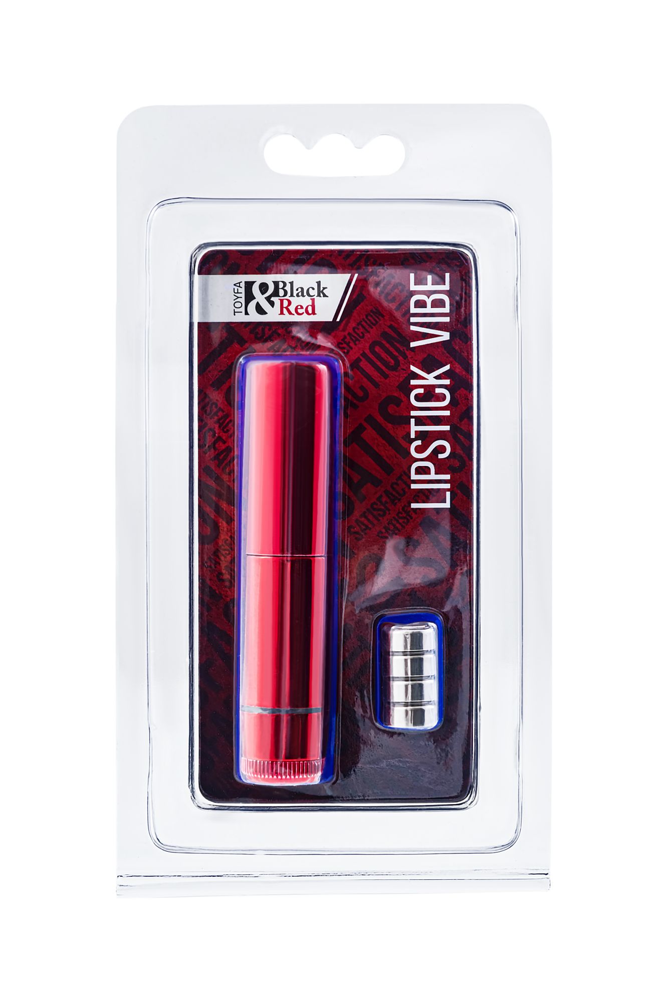 вибромассажер black&red by toyfa «помада», силикон, красный, 9 см в Сочи