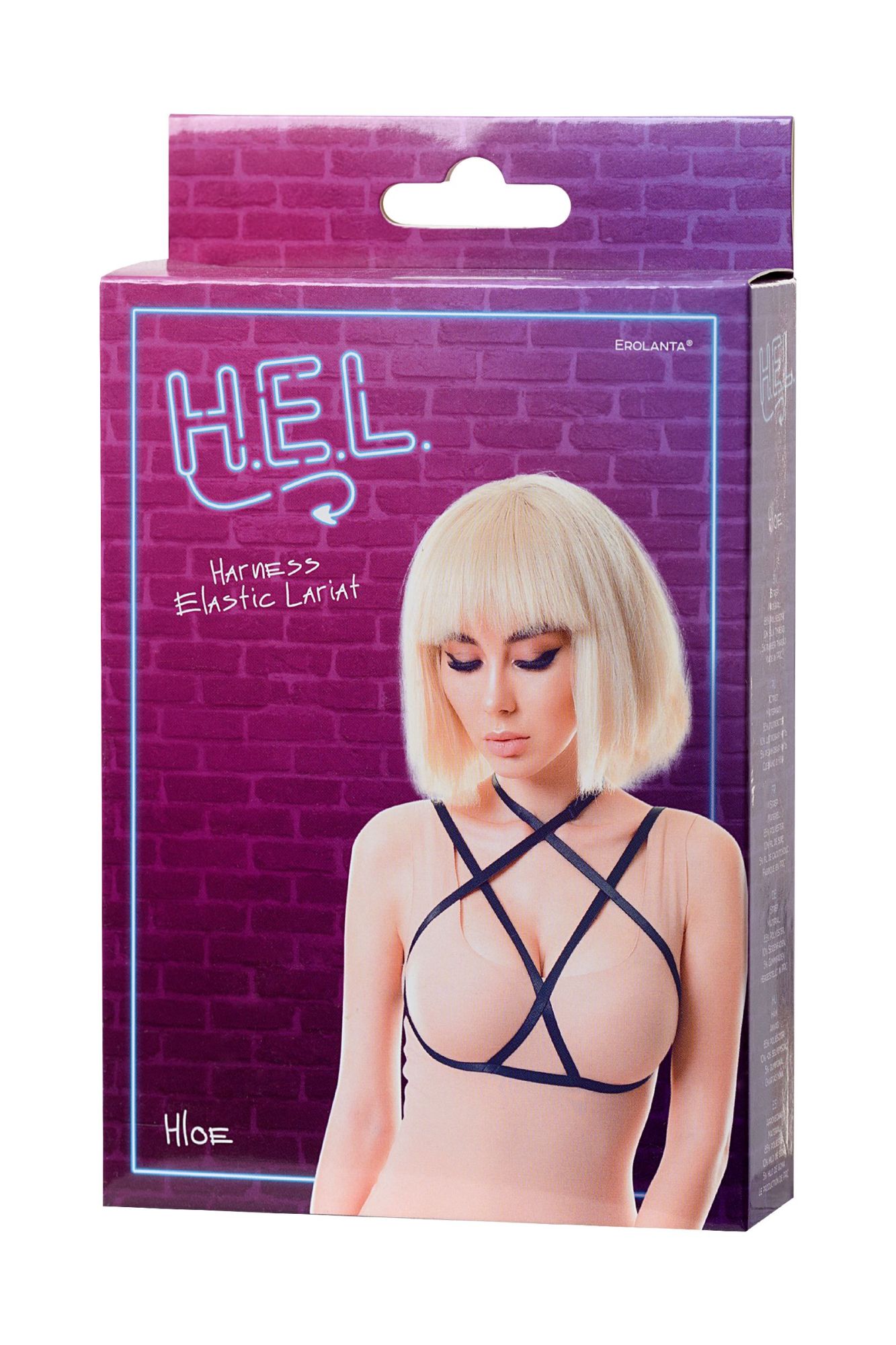 Эротическое стреп h.e.l. hloe, текстиль, черный, os в Сочи