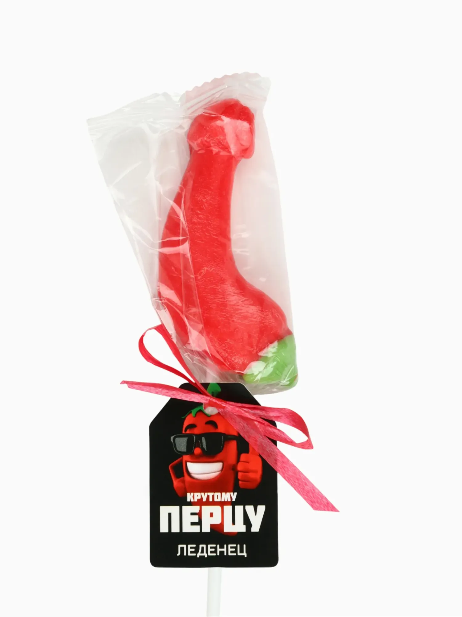 леденец на палочке «крутому перцу», вкус: клубника, 18+ в Сочи