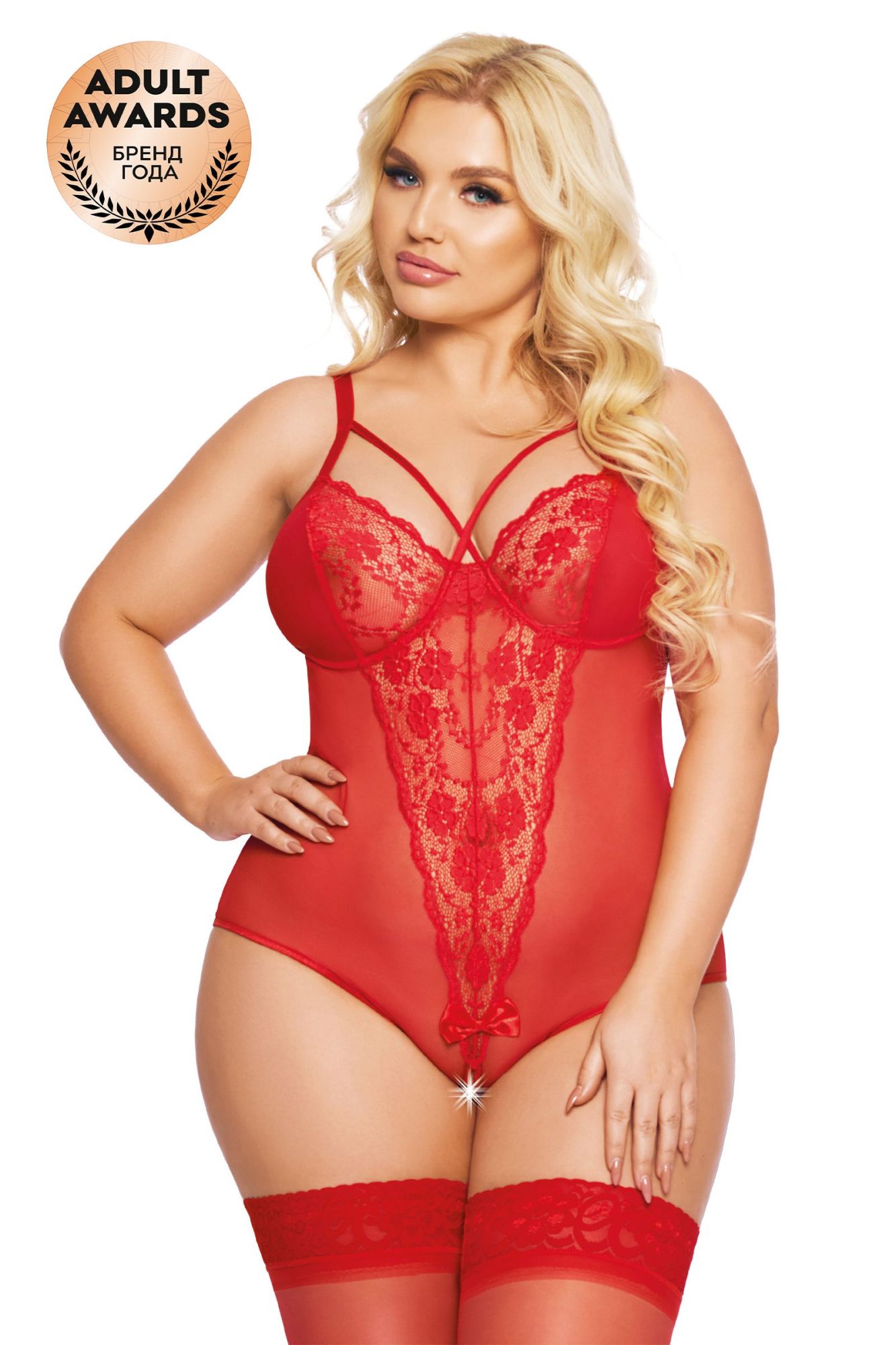 Эротическое боди softline collection amanda, красный, xxxl в Сочи