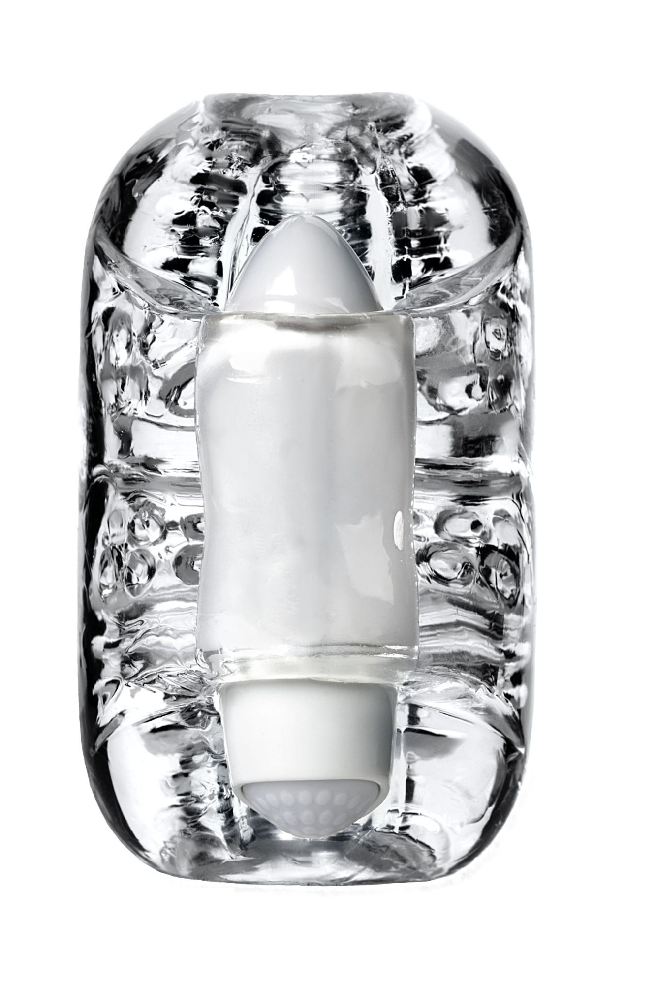 мастурбатор нереалистичный lingam by toyfa khani, tpe, прозрачный, 9 см в Сочи