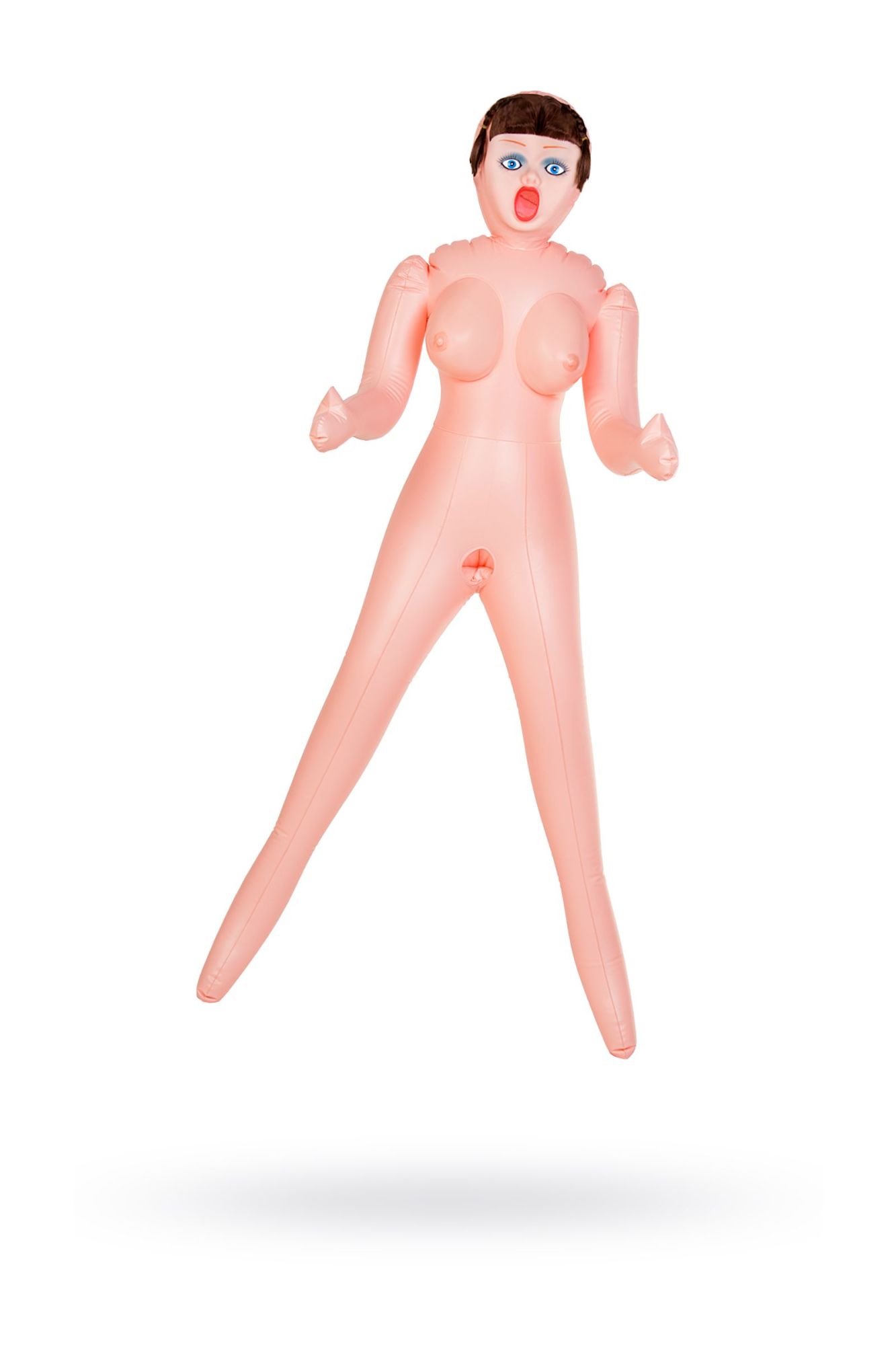 кукла надувная dolls-x by toyfa grace, шатенка, с тремя отверситями, кибер вставка: вагина-анус в Сочи