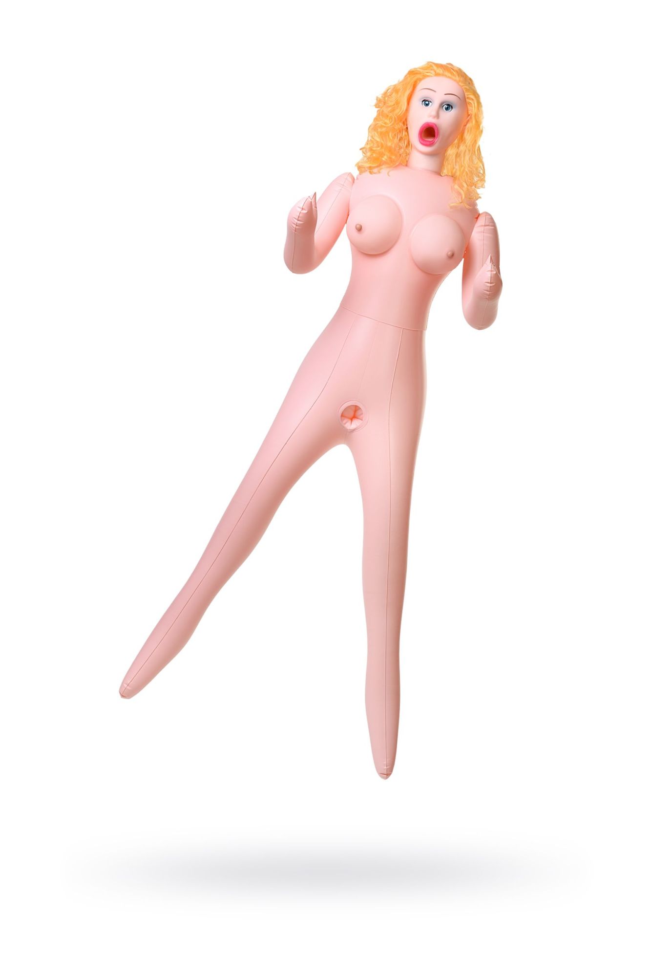 кукла надувная dolls-x by toyfa celine с реалистичной головой, блондинка, с тремя отверстиями в Сочи
