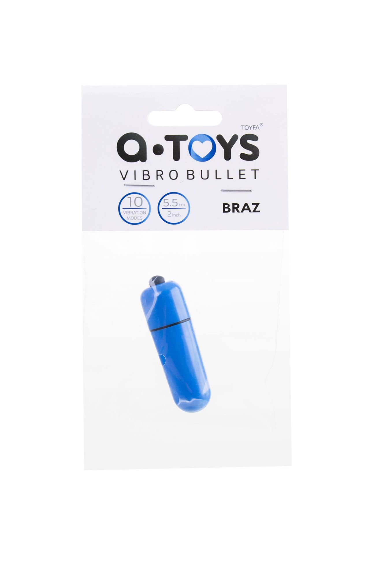 вибропуля a-toys braz, abs пластик, синий, 5,5 см., ø1,7 в Сочи