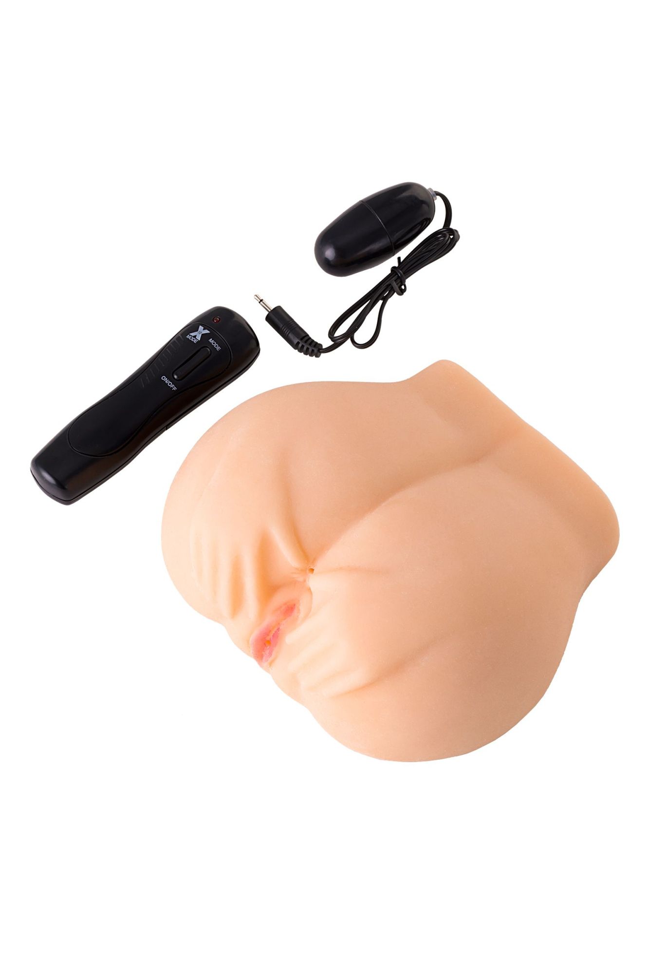мастурбатор реалистичный toyfa juicy pussy pauline с вибрацией, вагина и анус,tpr, телесный, 14,5 см в Сочи