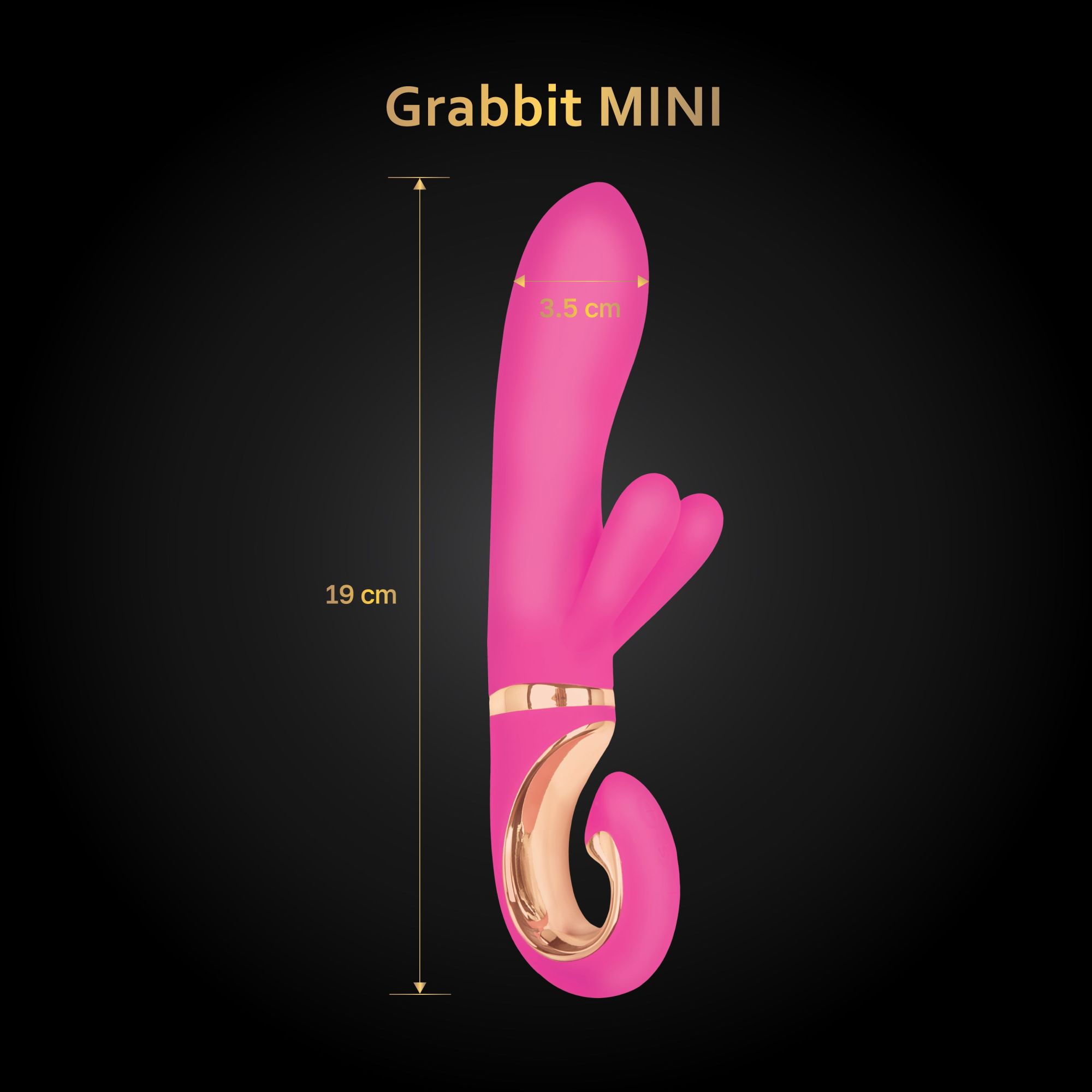 вибромассажер gvibe grabbit mini для клитора и точки g, с тремя моторами, розовый в Сочи