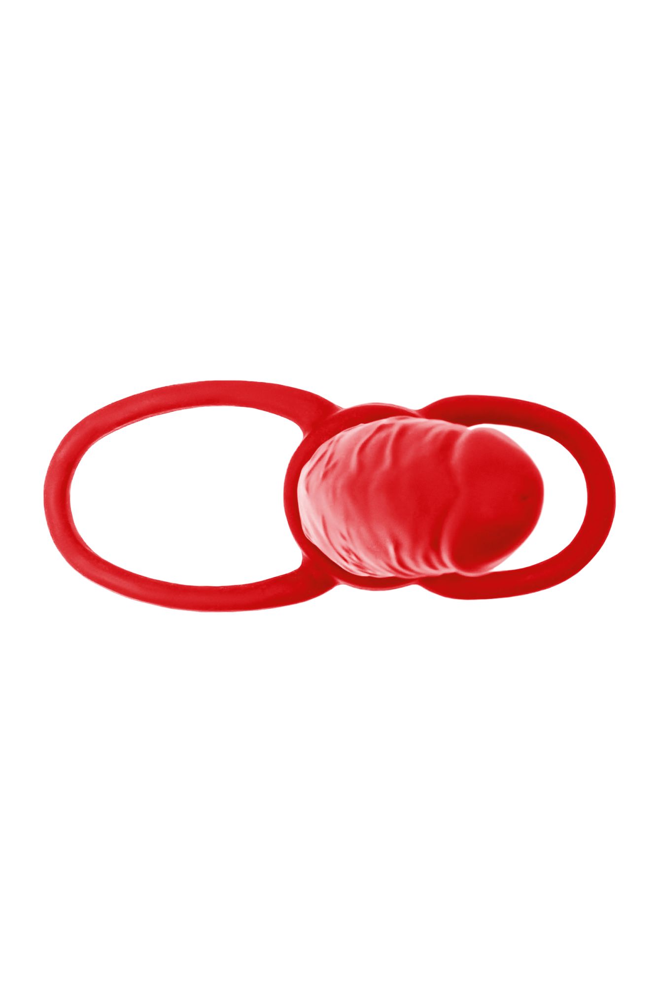 насадка на пенис для двойного проникновения black&red by toyfa , силикон, красный, 16,5 см в Сочи
