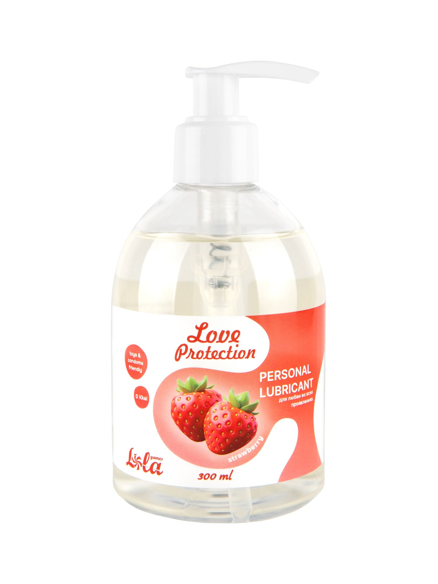 лубрикант на водной основе lola games love protection strawberry 300ml 1831-02lola в Сочи