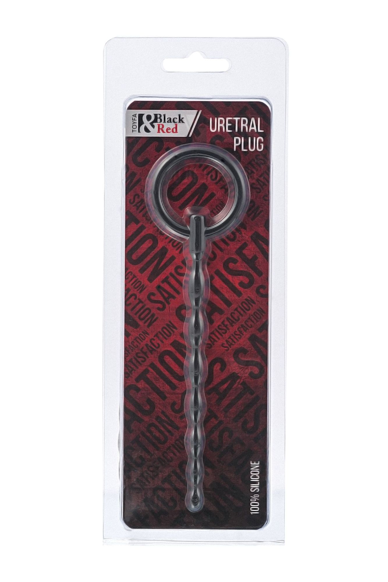 уретральный плаг black & red by toyfa, силикон, чёрный, 16 см в Сочи