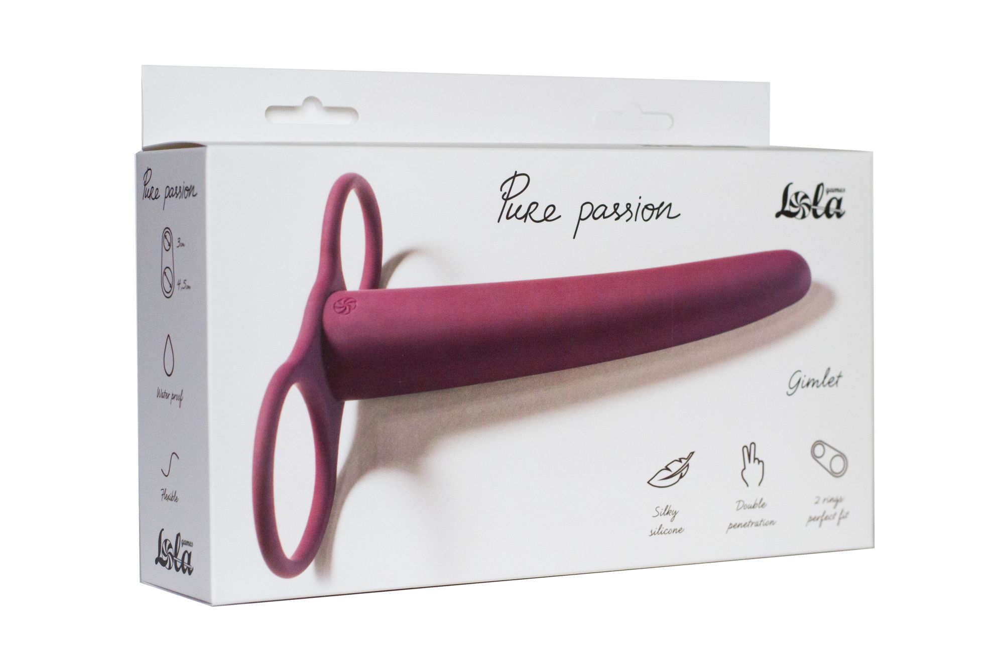 насадка для двойного проникновения pure passion gimlet wine red 1200-02lola в Сочи
