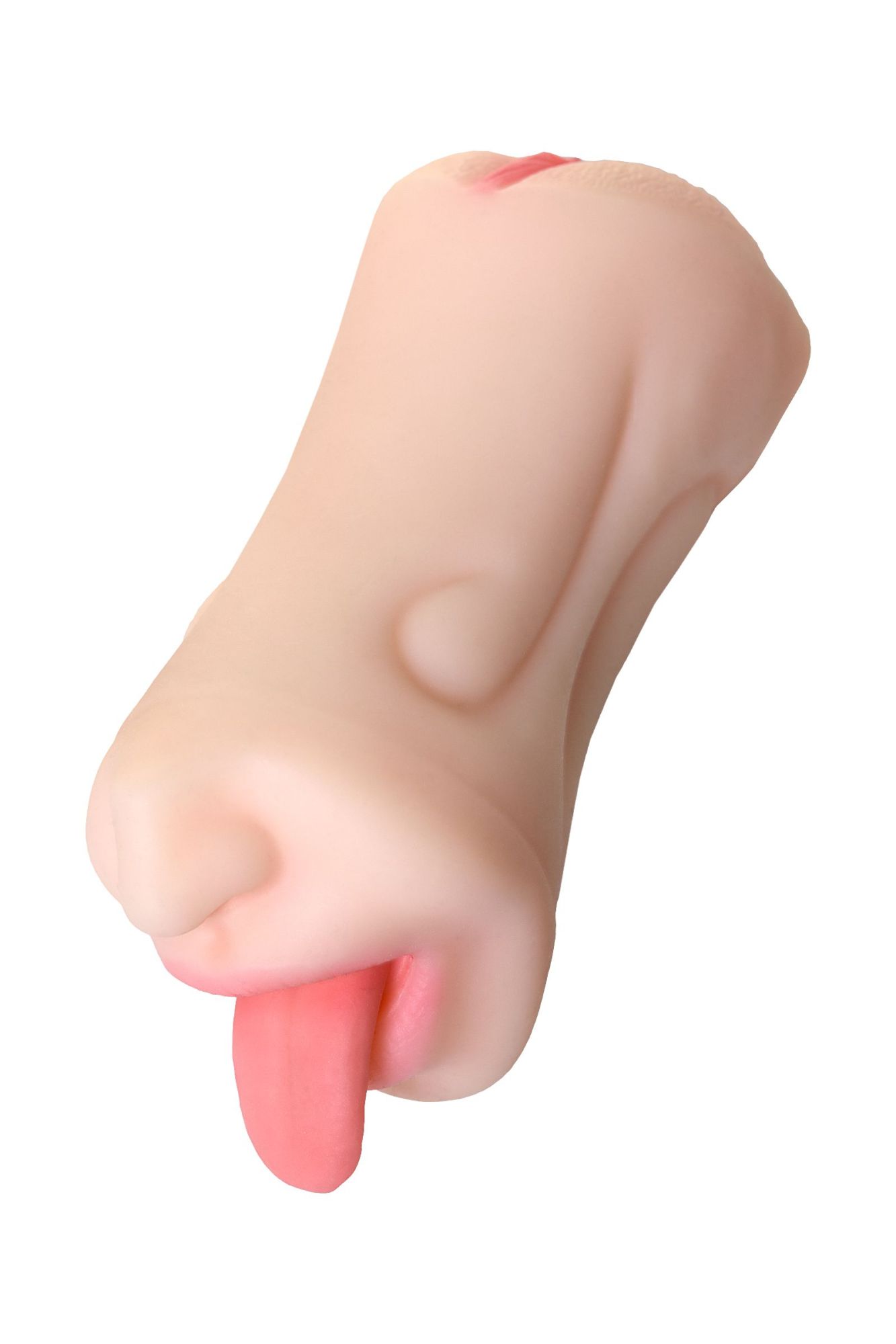 мастурбатор реалистичный toyfa juicy pussy fruity tongue, рот и вагина, tpe, телесный,19 см в Сочи