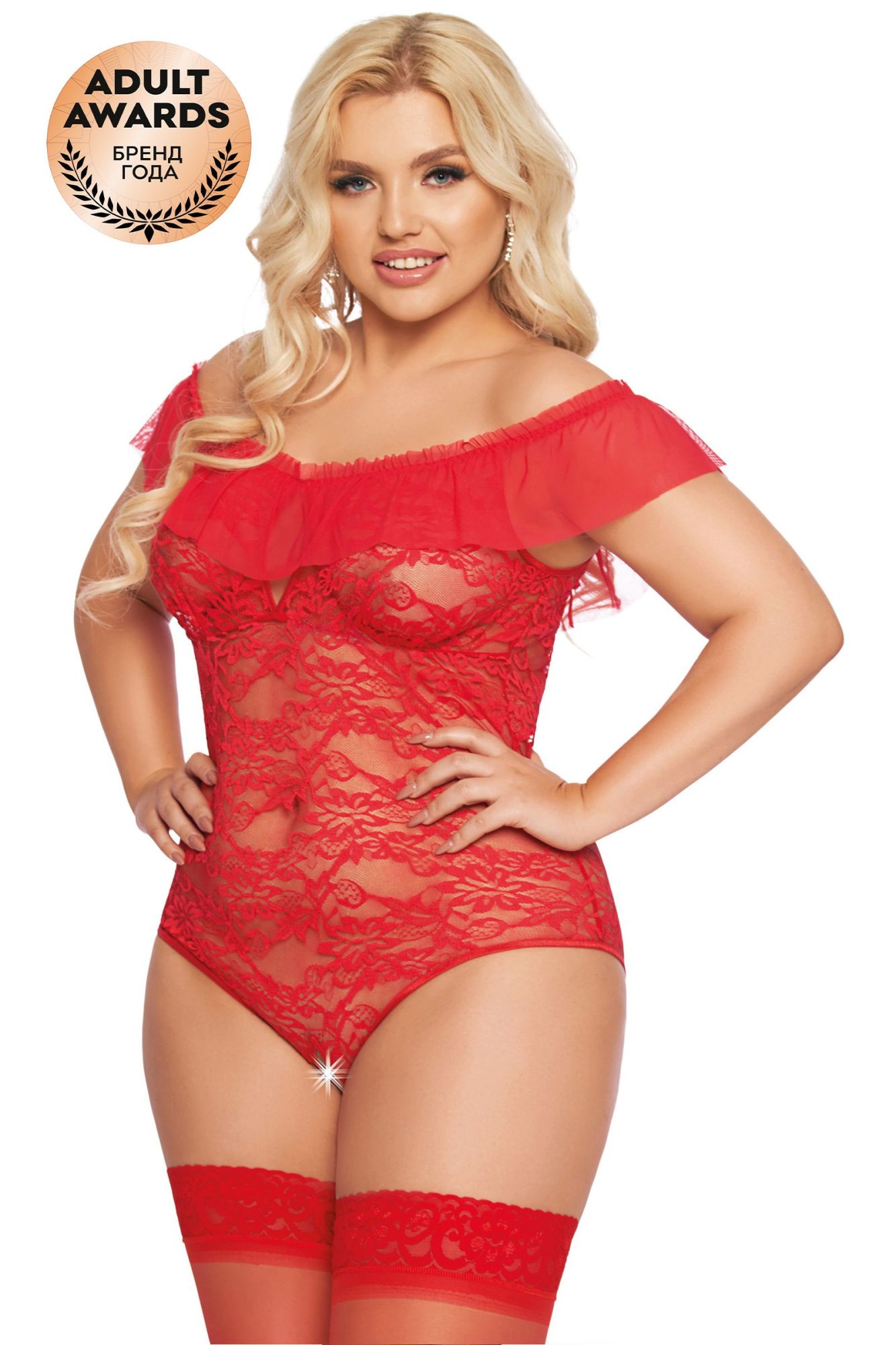 Эротическое боди softline collection kamila, красный, xl в Сочи