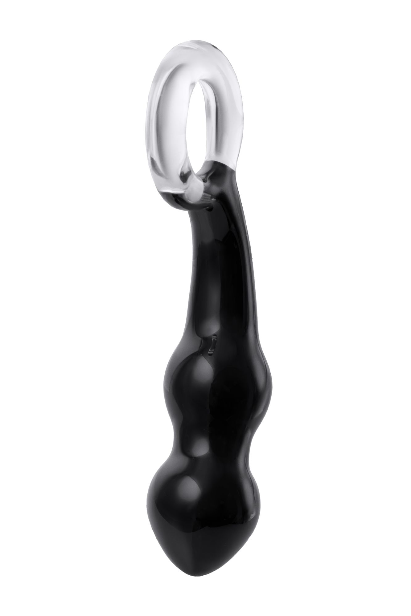 стимулятор простаты sexus glass, стекло, черный, 17 см в Сочи