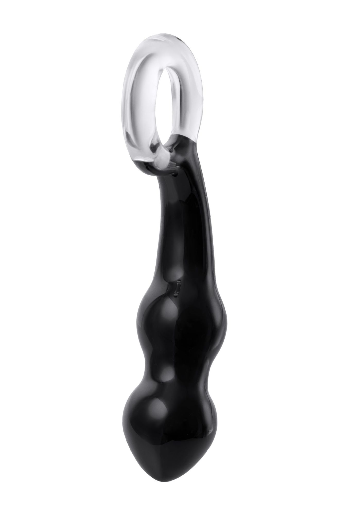 стимулятор простаты sexus glass, стекло, черный, 17 см в Сочи
