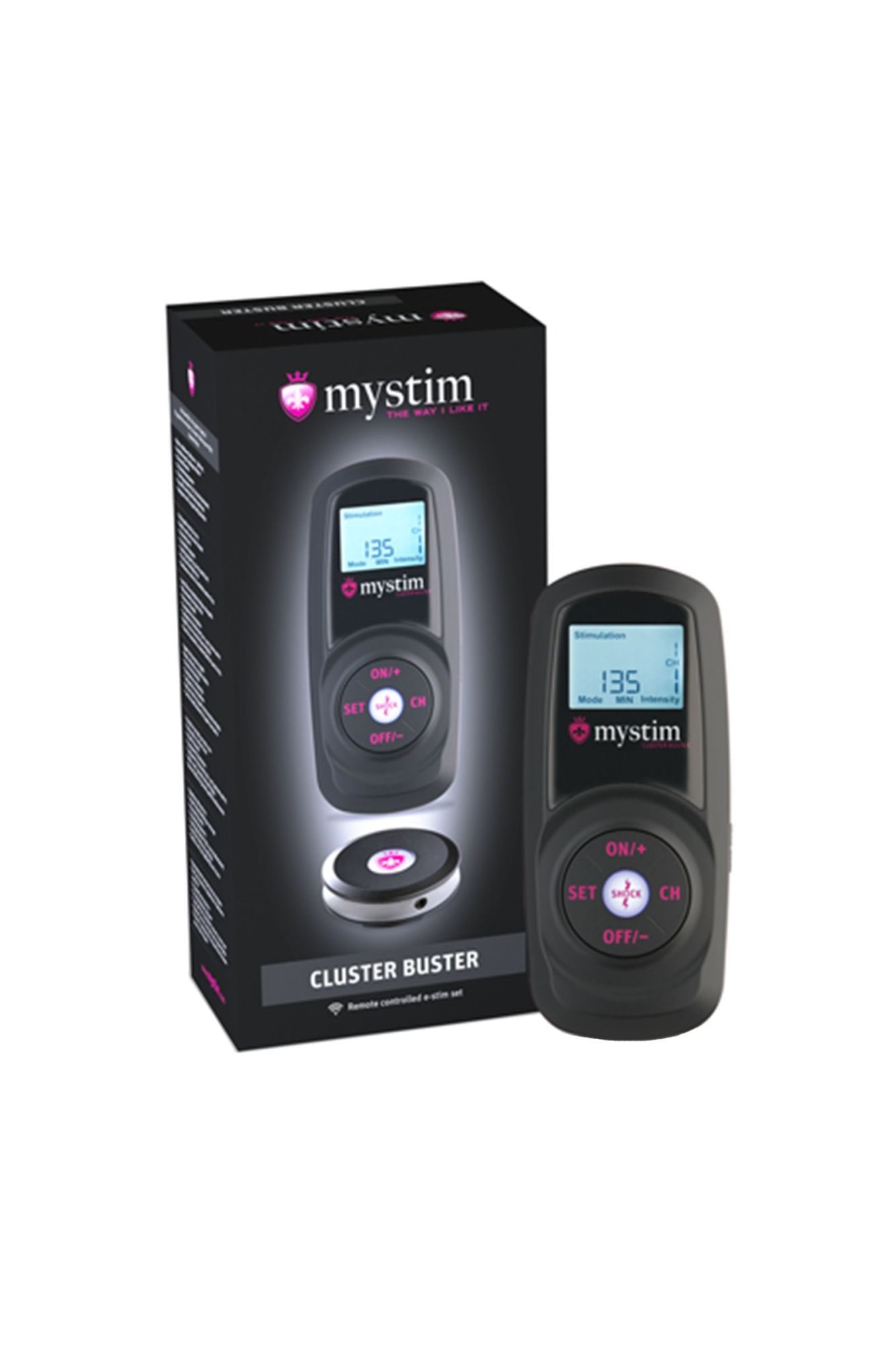 источник импульсов mystim cluster buster, пульт ду, digital, 12 программ, черный в Сочи