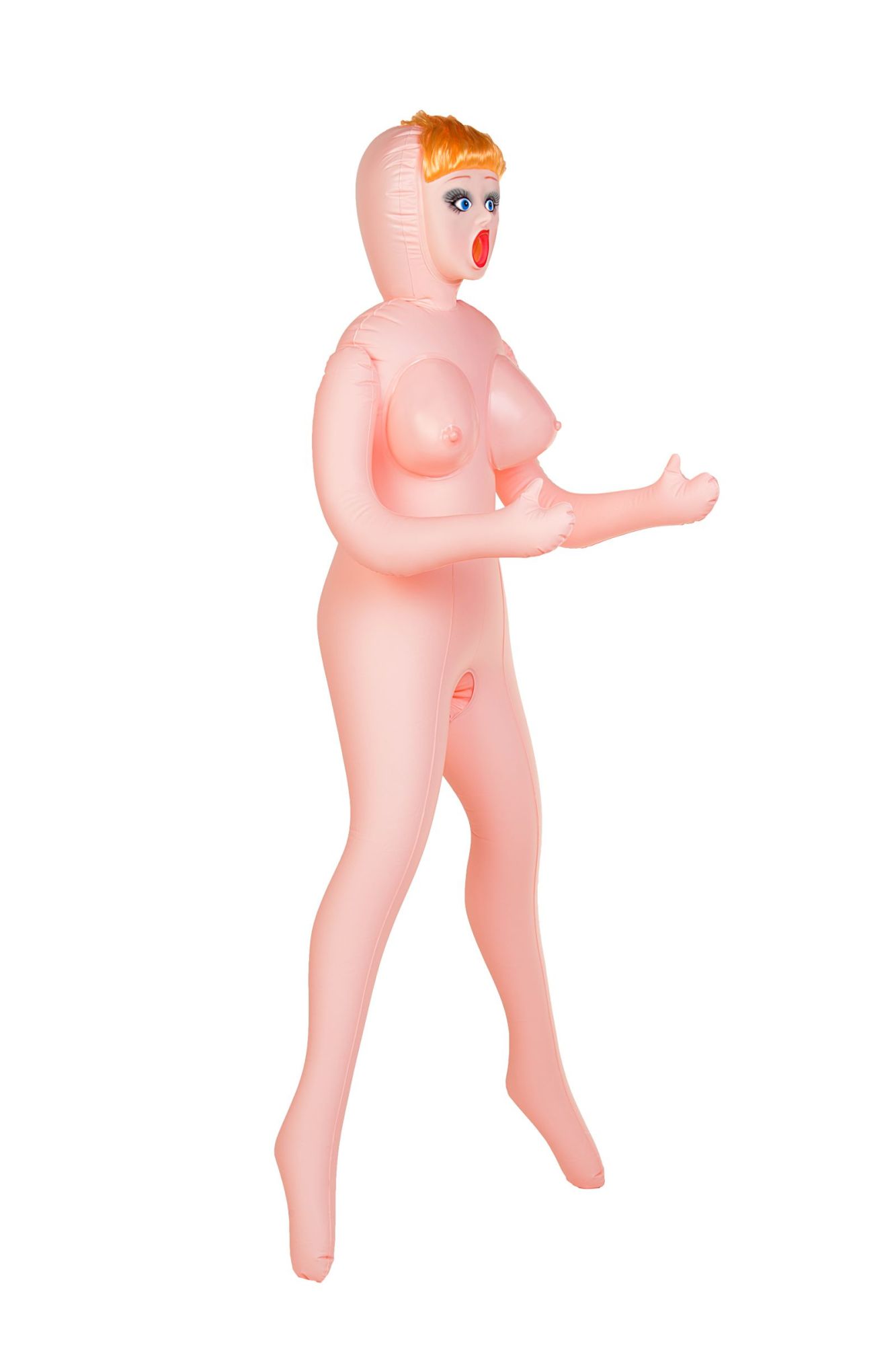 кукла надувная dolls-x by toyfa olivia, рыжая, с тремя отверстиями, кибер вставка: вагина-анус в Сочи