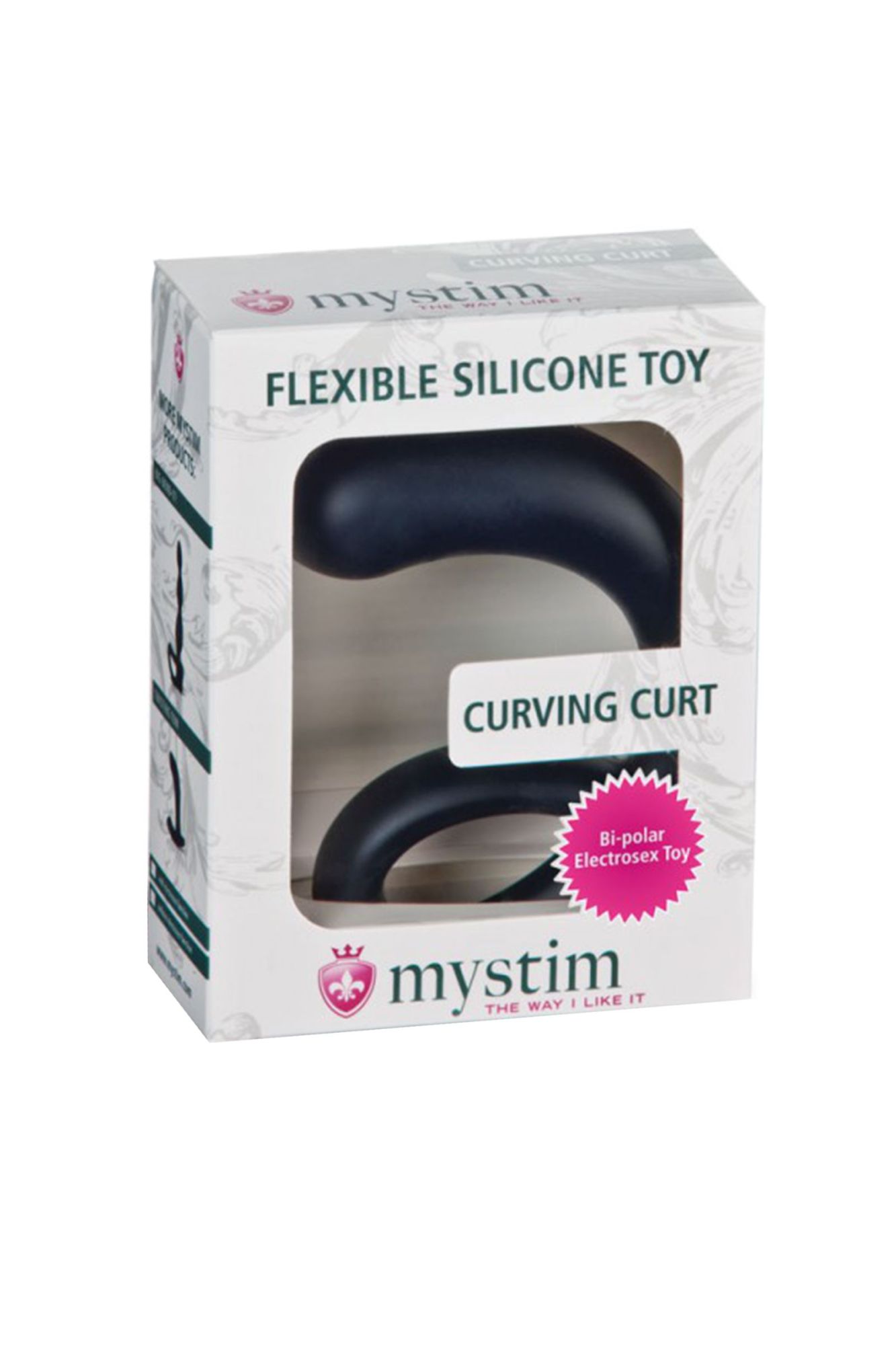 электростимулятор mystim curving curt, силикон, черный, 13 см в Сочи