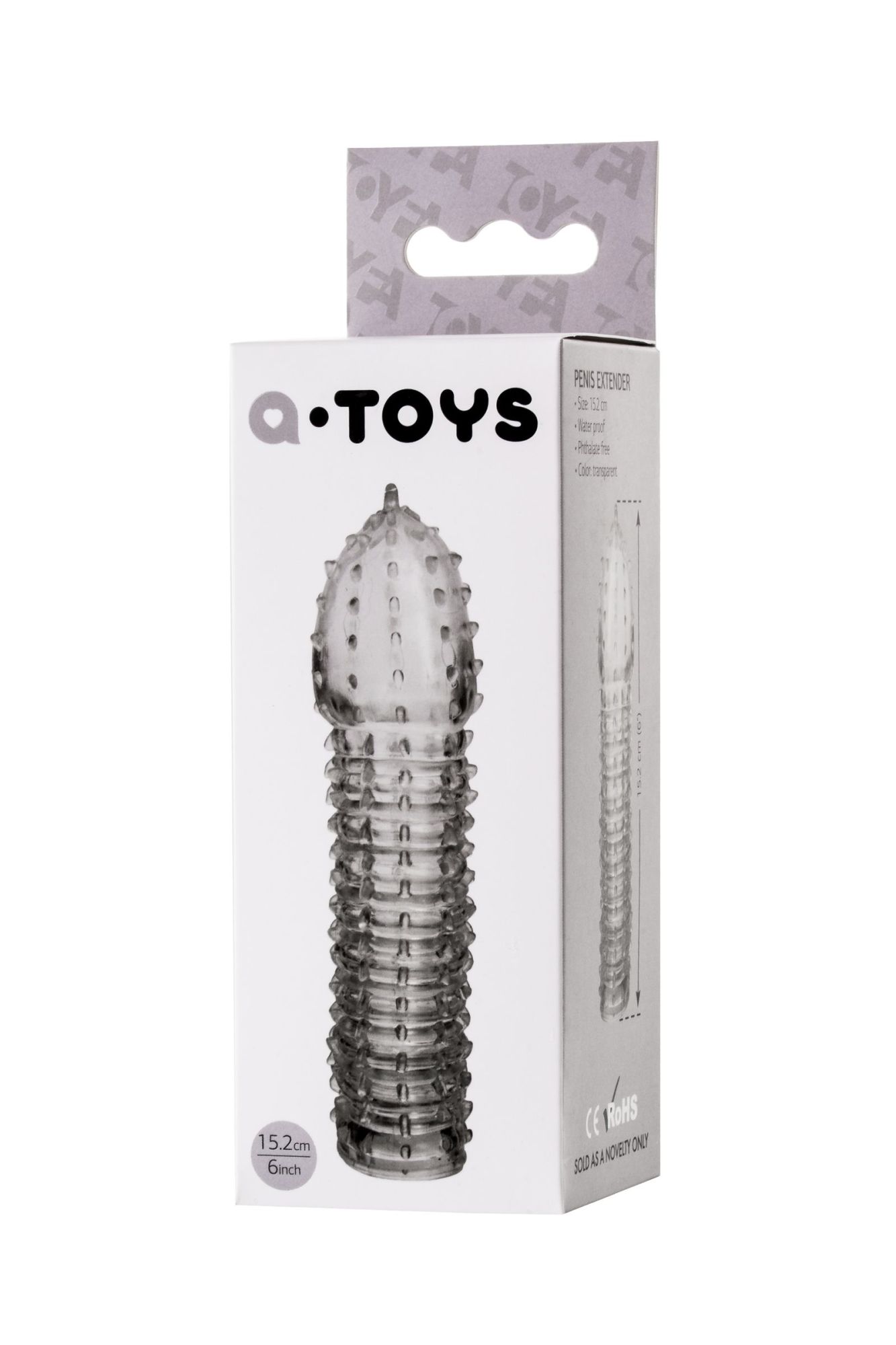 насадка на пенис toyfa  a-toys boyn, tpr, прозрачный, 15,2 см в Сочи