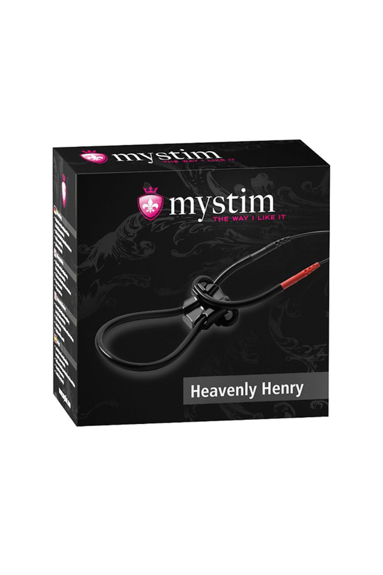 лассо для пениса mystim heavenly henry , электростимуляция, силикон, черный, 36 см в Сочи