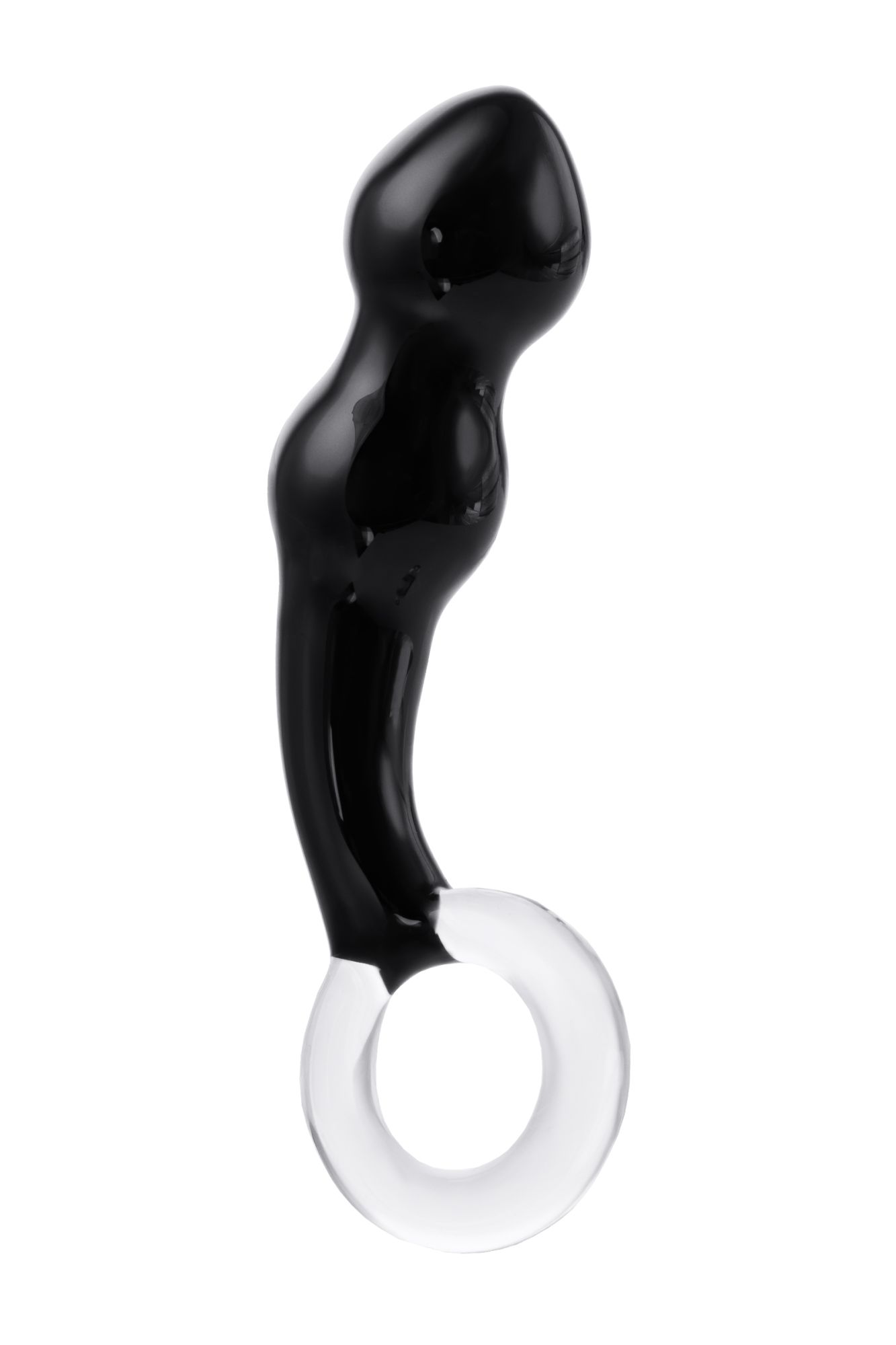 стимулятор простаты sexus glass, стекло, черный, 17 см в Сочи