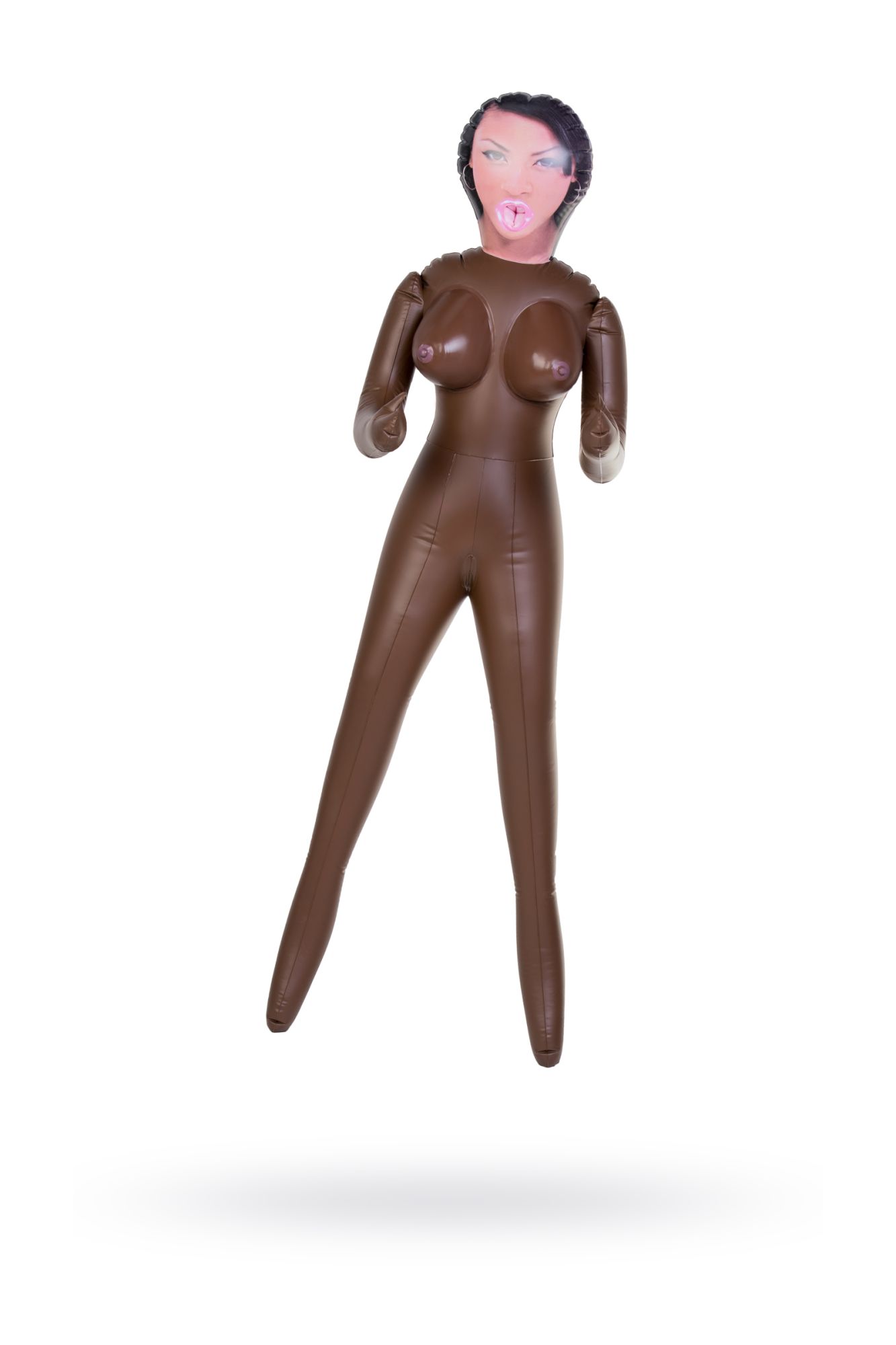 кукла надувная dolls-x by toyfa michelle, негритянка, с тремя отверстиями, 160 см в Сочи