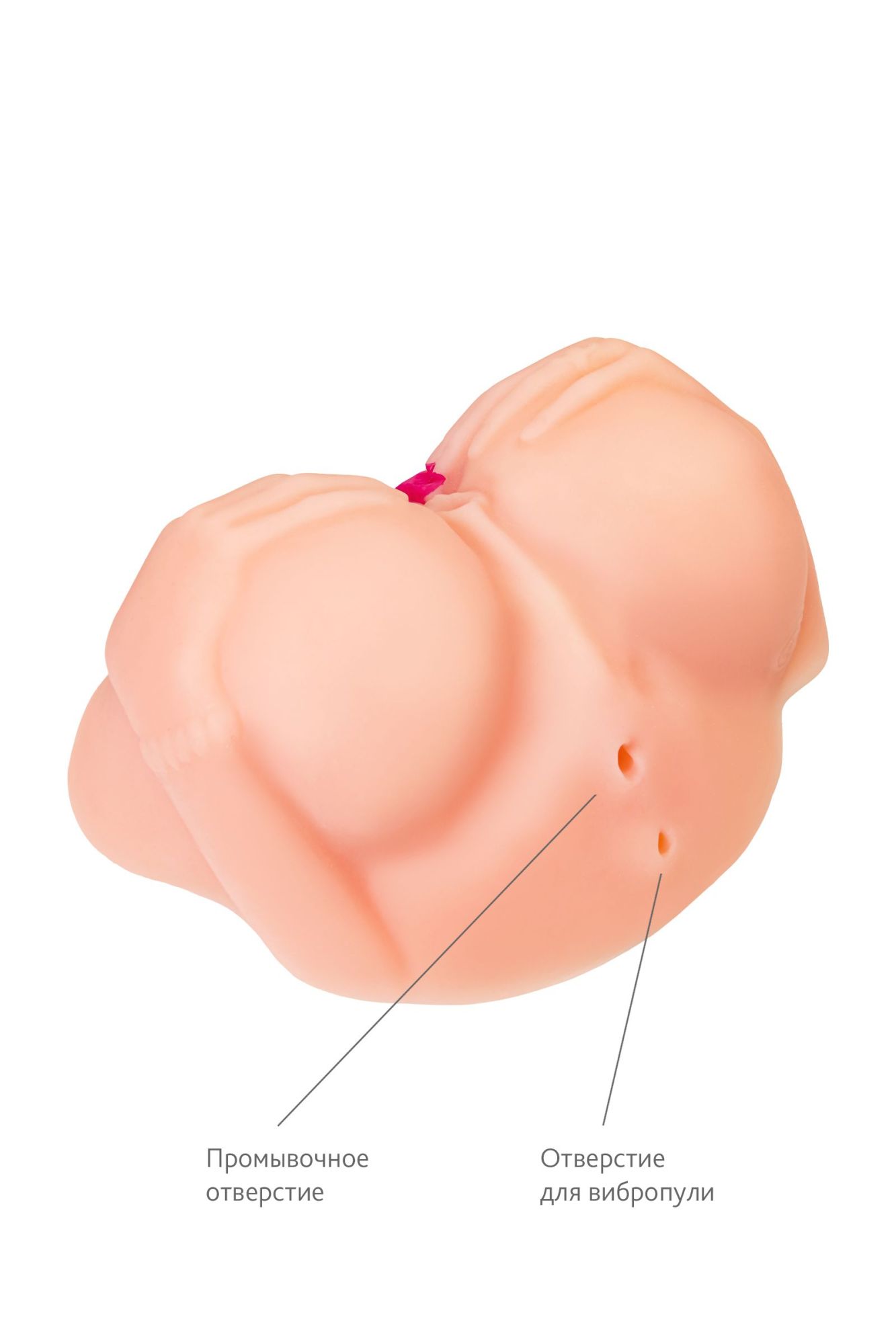 мастурбатор реалистичный toyfa juicy pussy nicole с вибрацией, вагина и анус, tpr, телесный, 19 см в Сочи