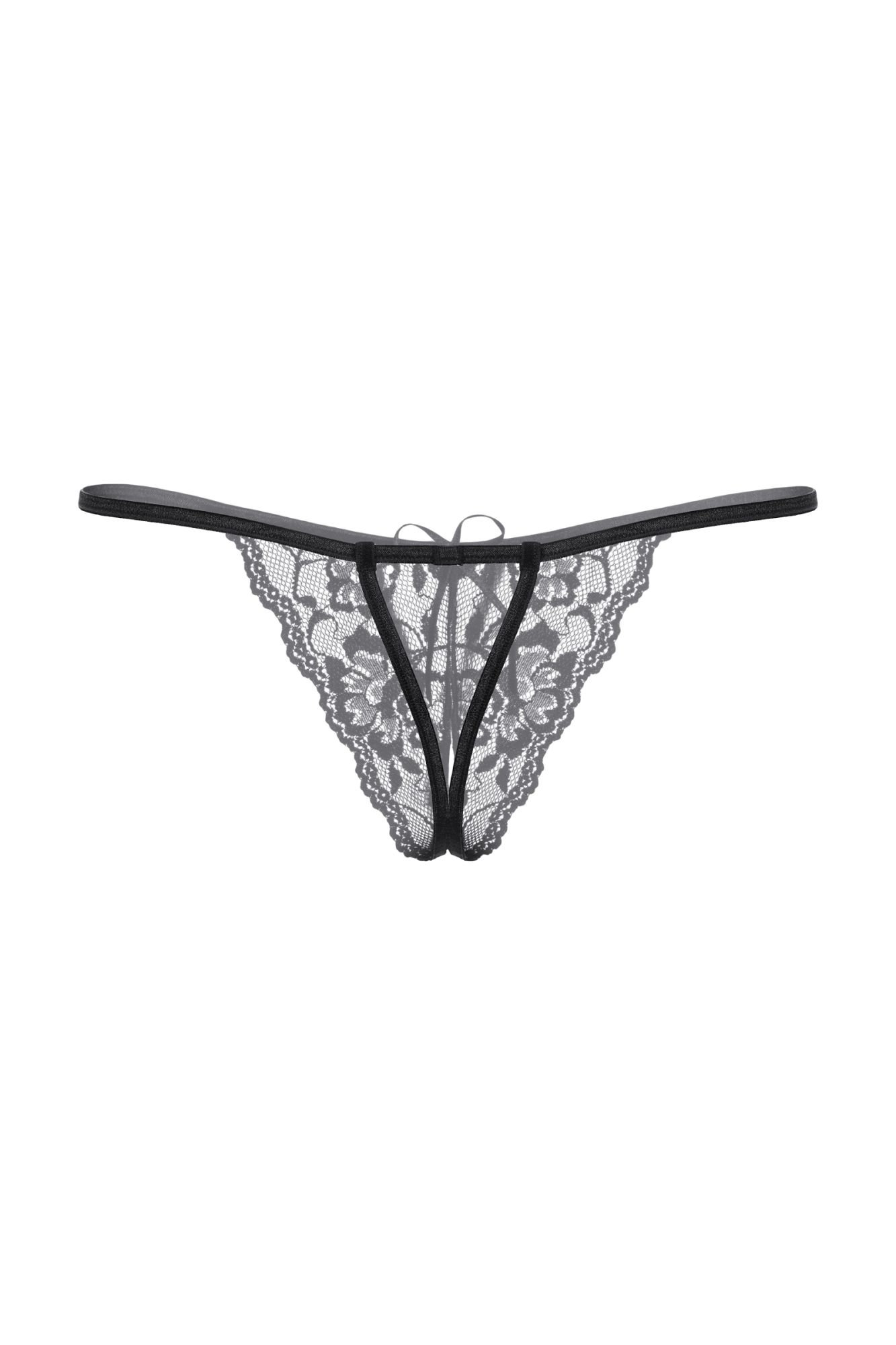 Эротическое стринги открытые кружевные softline collection, черный, s/l в Сочи