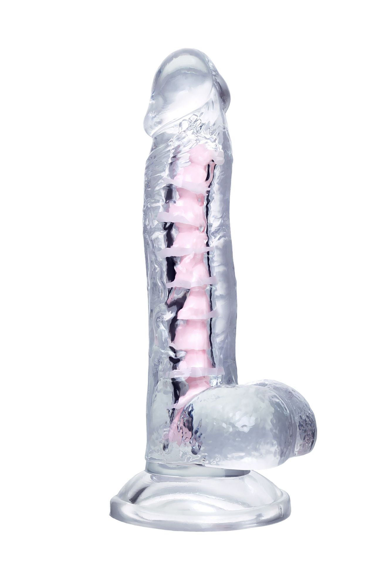 гибкий фаллоимитатор a-toys paret, tpe, прозрачный, 18 см в Сочи