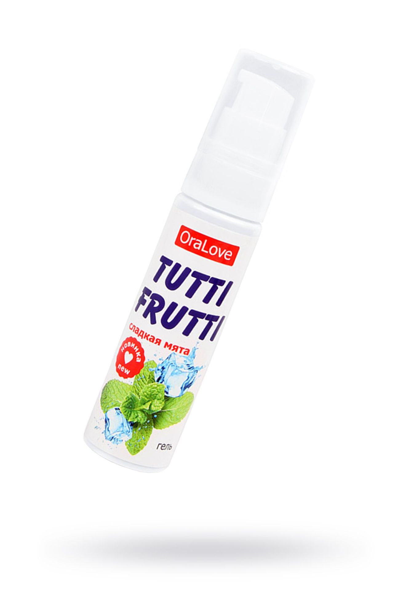 съедобная гель-смазка tutti-frutti для орального секса со вкусом сладкой мяты 30г в Сочи