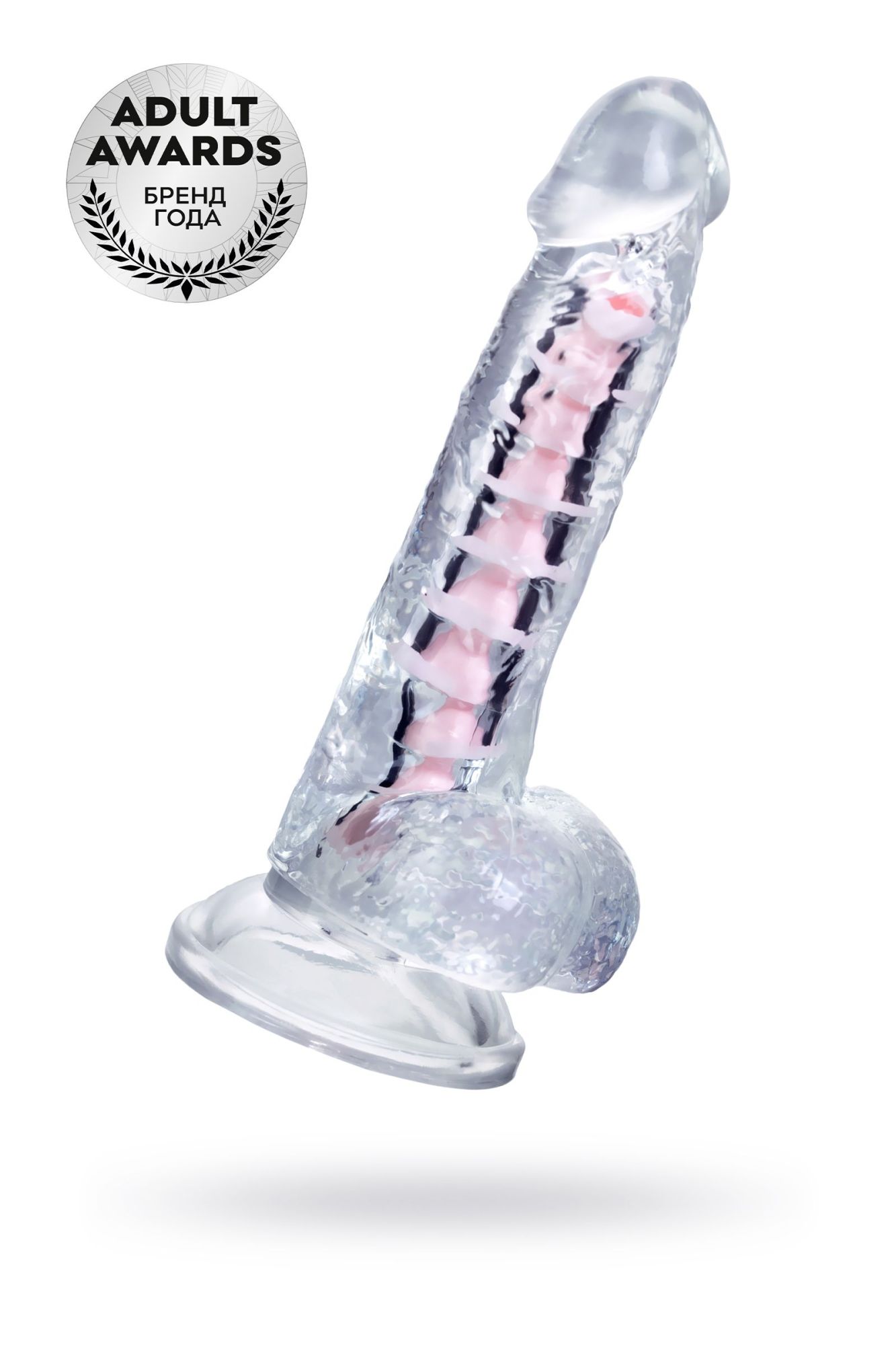 гибкий фаллоимитатор a-toys paret, tpe, прозрачный, 18 см в Сочи
