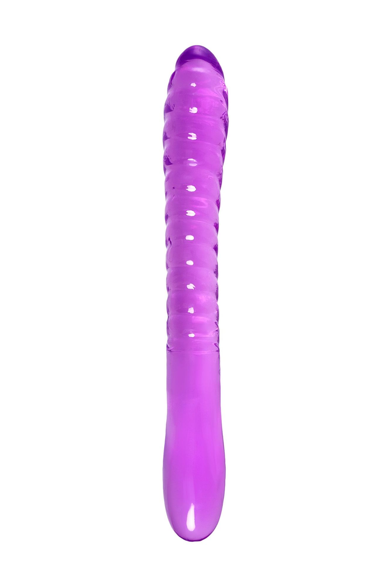 двусторонний фаллоимитатор a-toys by toyfa frica, tpe, фиолетовый, 23 см в Сочи