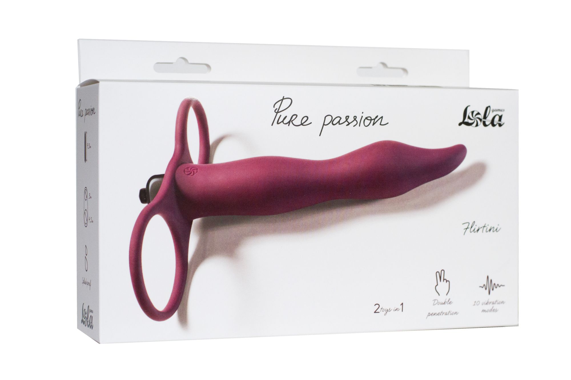 вибронасадка для двойного проникновения pure passion flirtini wine red 1204-02lola в Сочи
