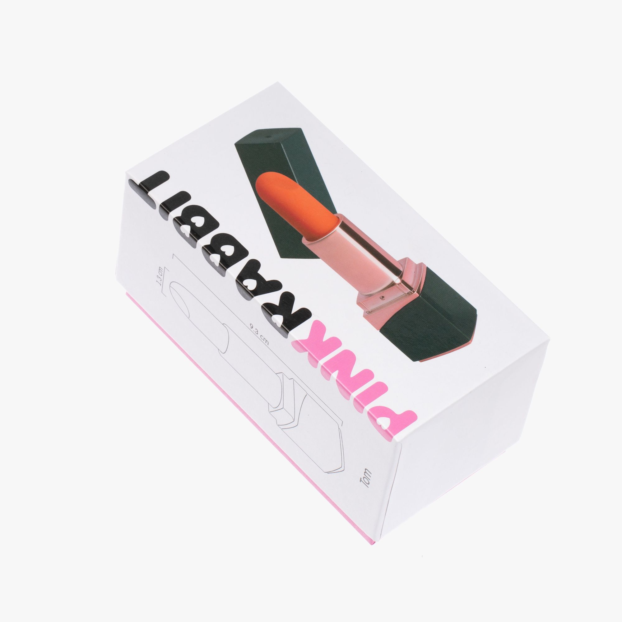 миниатюрный вибромассажер в виде помады pink rabbit tom из жидкого силикона, черный в Сочи