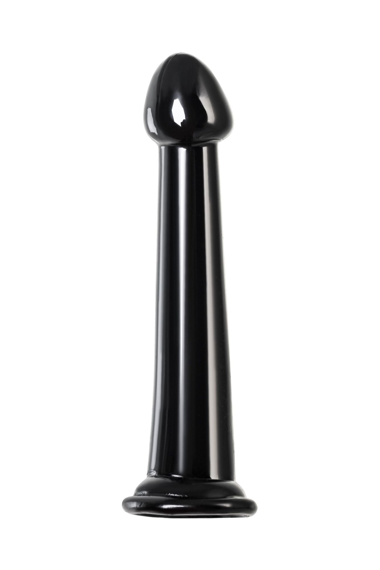 нереалистичный фаллоимитатор jelly dildo m toyfa basic, tpe, чёрный, 18 см в Сочи