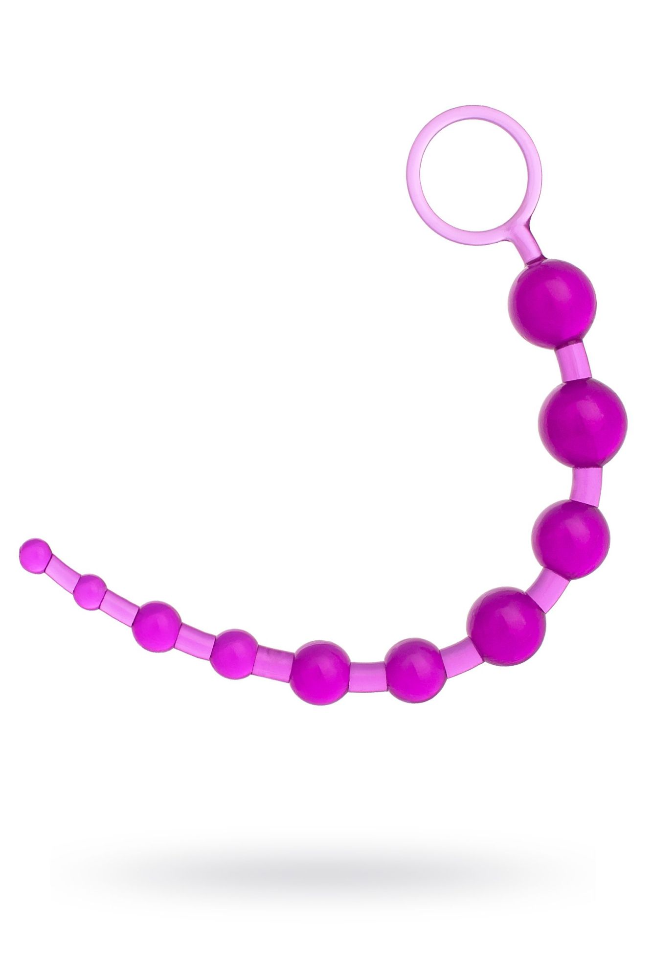 анальная цепочка toyfa, pvc, фиолетовый, 30 см в Сочи