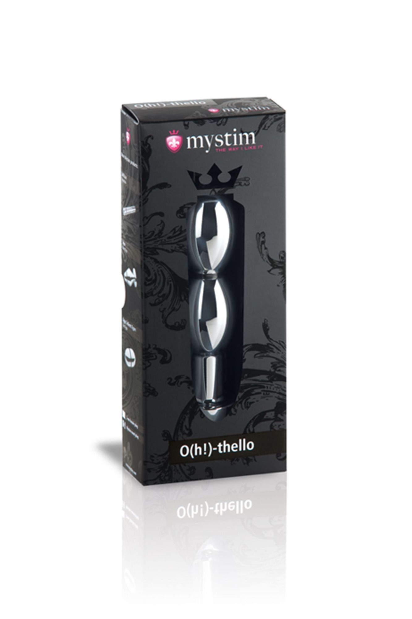 фаллоимитатор mystim o(h!)-thello, электростимуляция, хирургическая сталь, серебряный, 14 см в Сочи