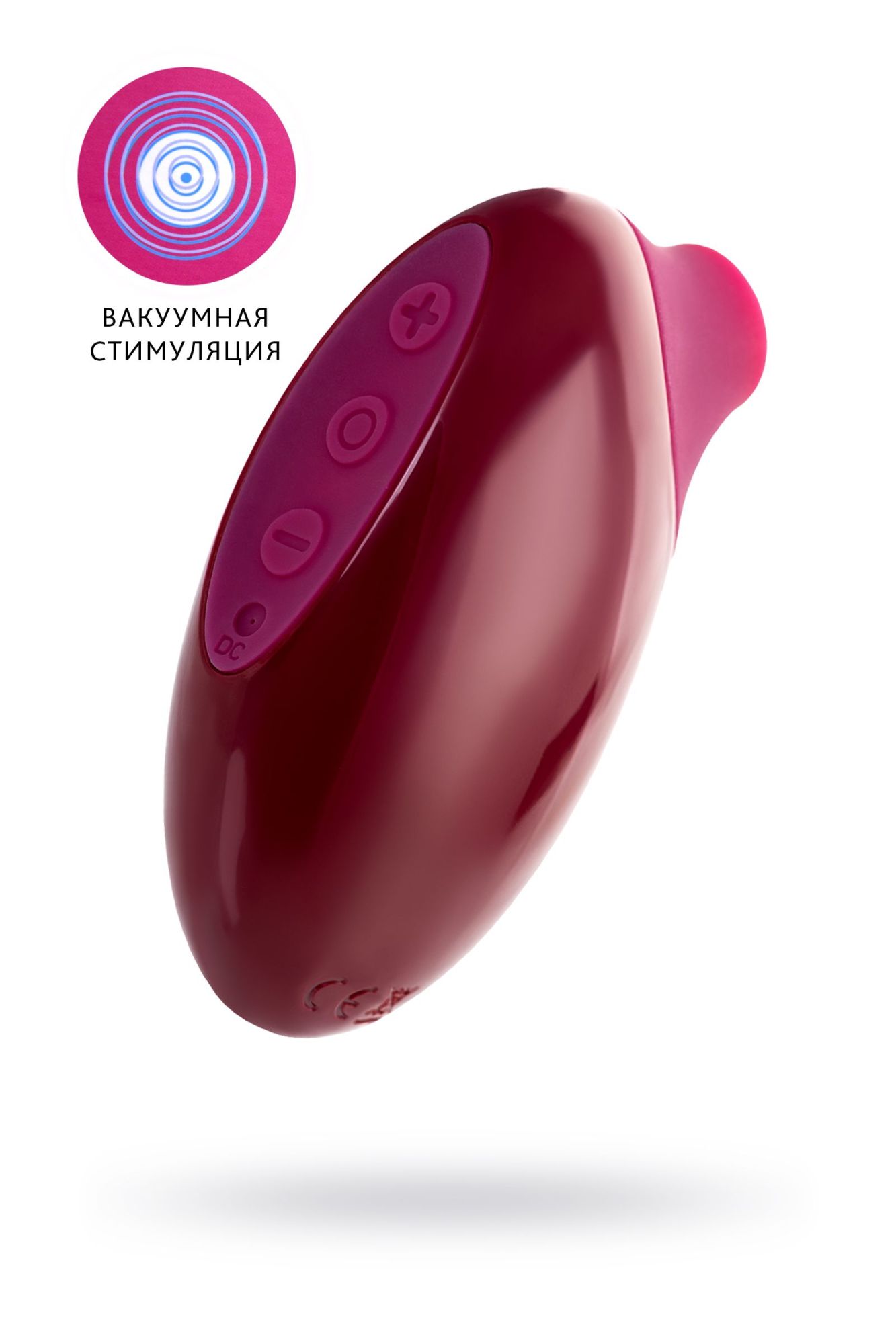 вакуумный стимулятор клитора toyfa a-toys myrty, бордовый, 9,8 см в Сочи