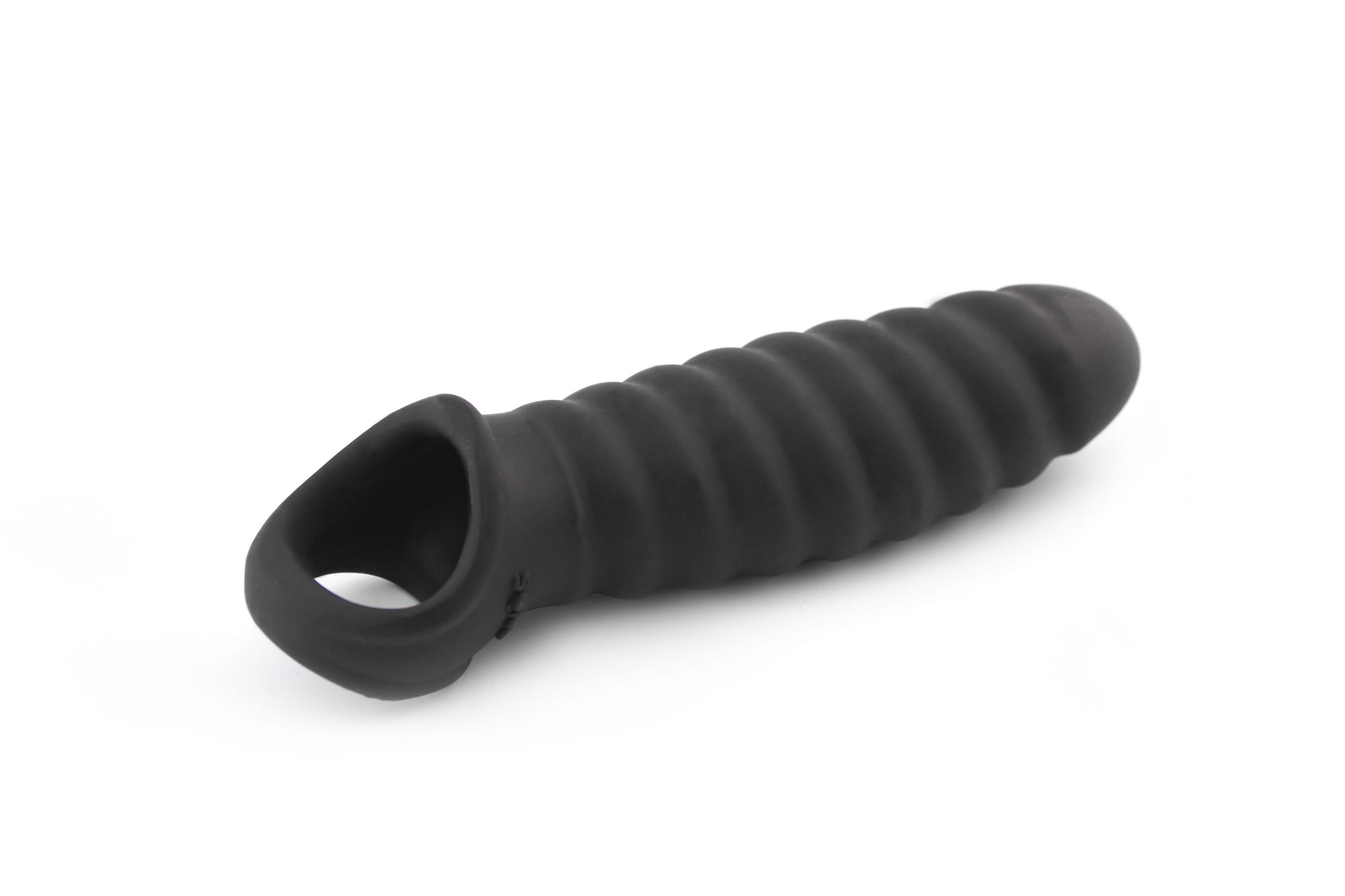 увеличивающая насадка на пенис закрытого типа no.32 - stretchy penis extension - black в Сочи