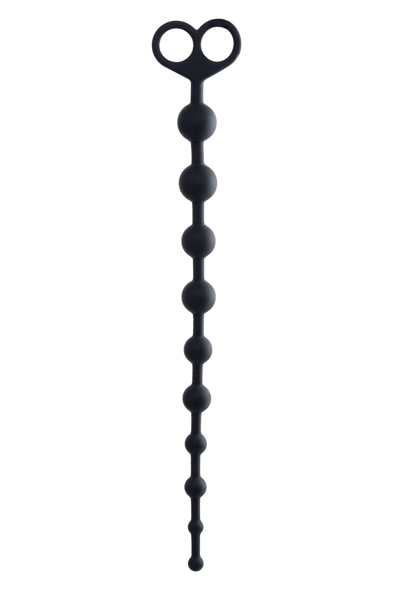 анальные бусы toyfa popo pleasure cephei, водонепроницаемые, силикон, черные, 33,5 см, ø 2,4 см в Сочи