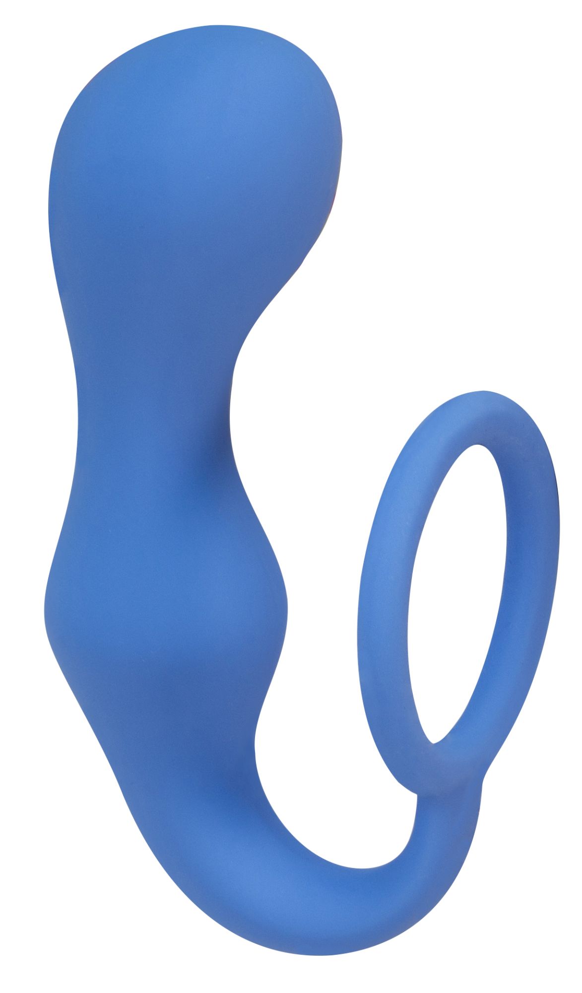 эрекционное кольцо с анальной пробкой double pleasure anal plug blue  4217-03lola в Сочи