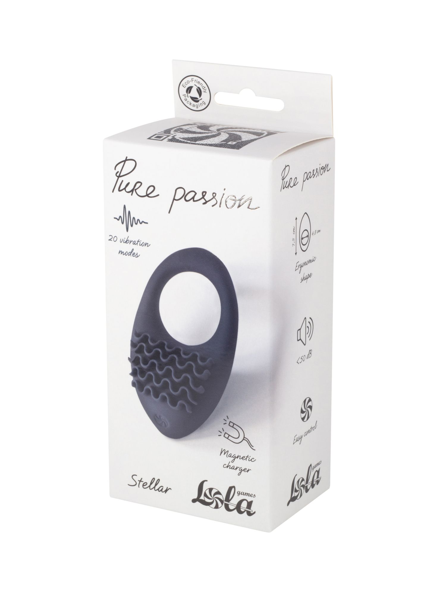 перезаряжаемое эрекционное виброкольцо pure passion stellar black 1501-01lola в Сочи