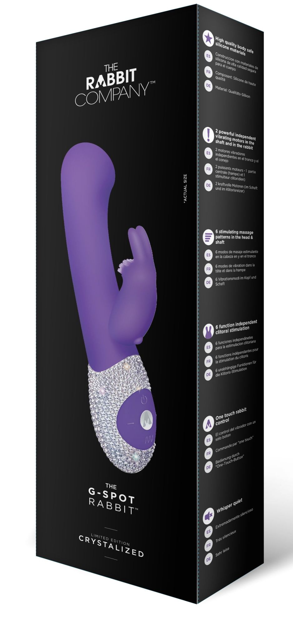 вибратор the rabbit company the g-spot rabbit crystal, фиолетовый в Сочи