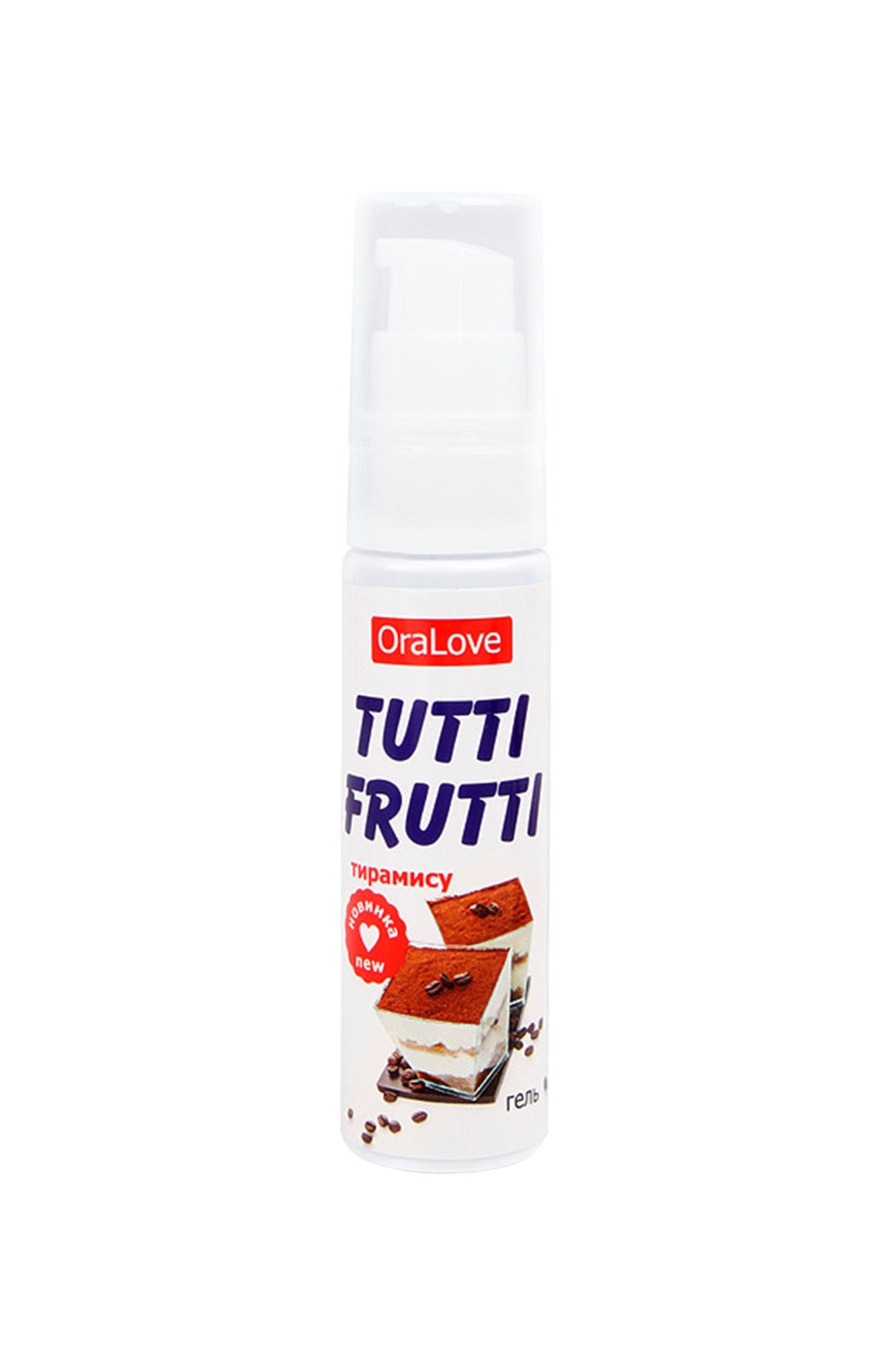 съедобная гель-смазка tutti-frutti для орального секса со вкусом тирамису 30г в Сочи
